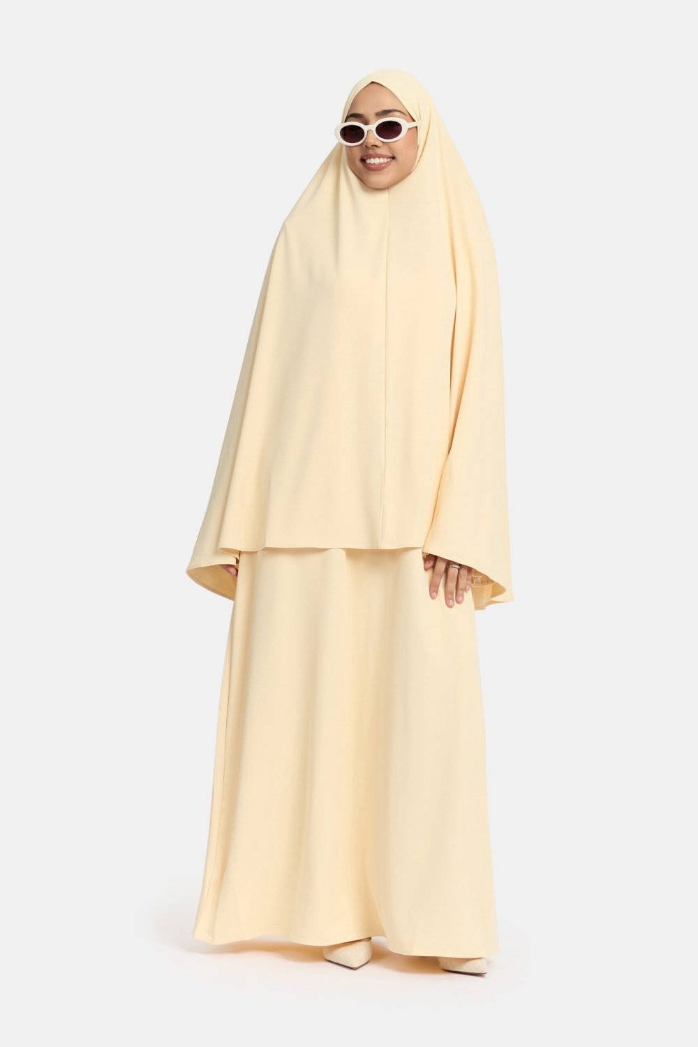 Heup khimar Lemon (plisse collectie) - Afbeelding 2