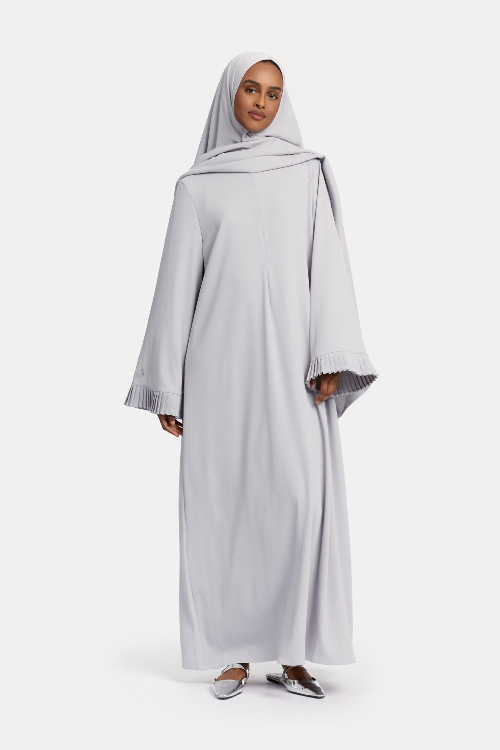 Plisse sleeve abaya Cloud - Afbeelding 2