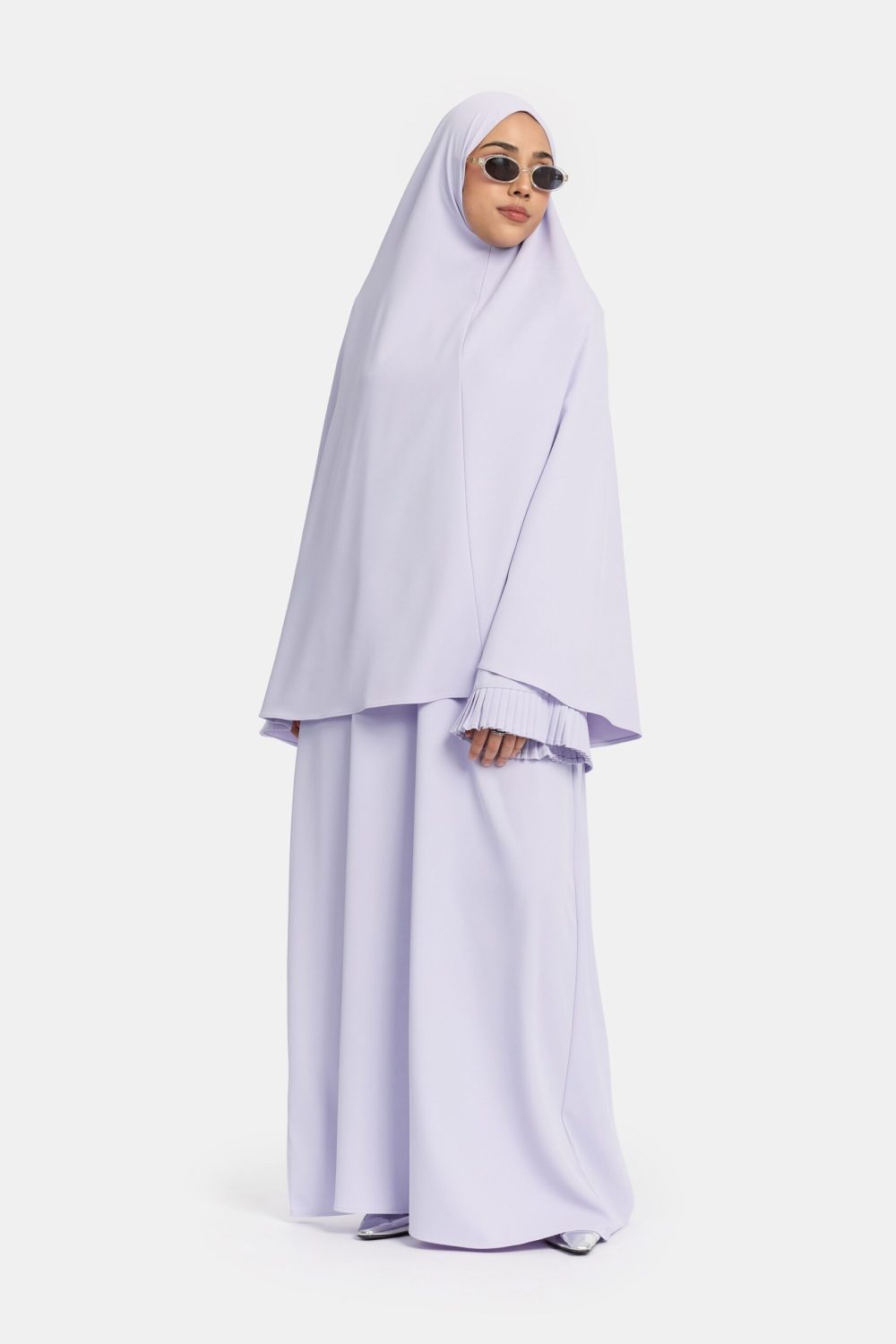 Heup khimar Silver Blue (plisse collectie) - Afbeelding 2