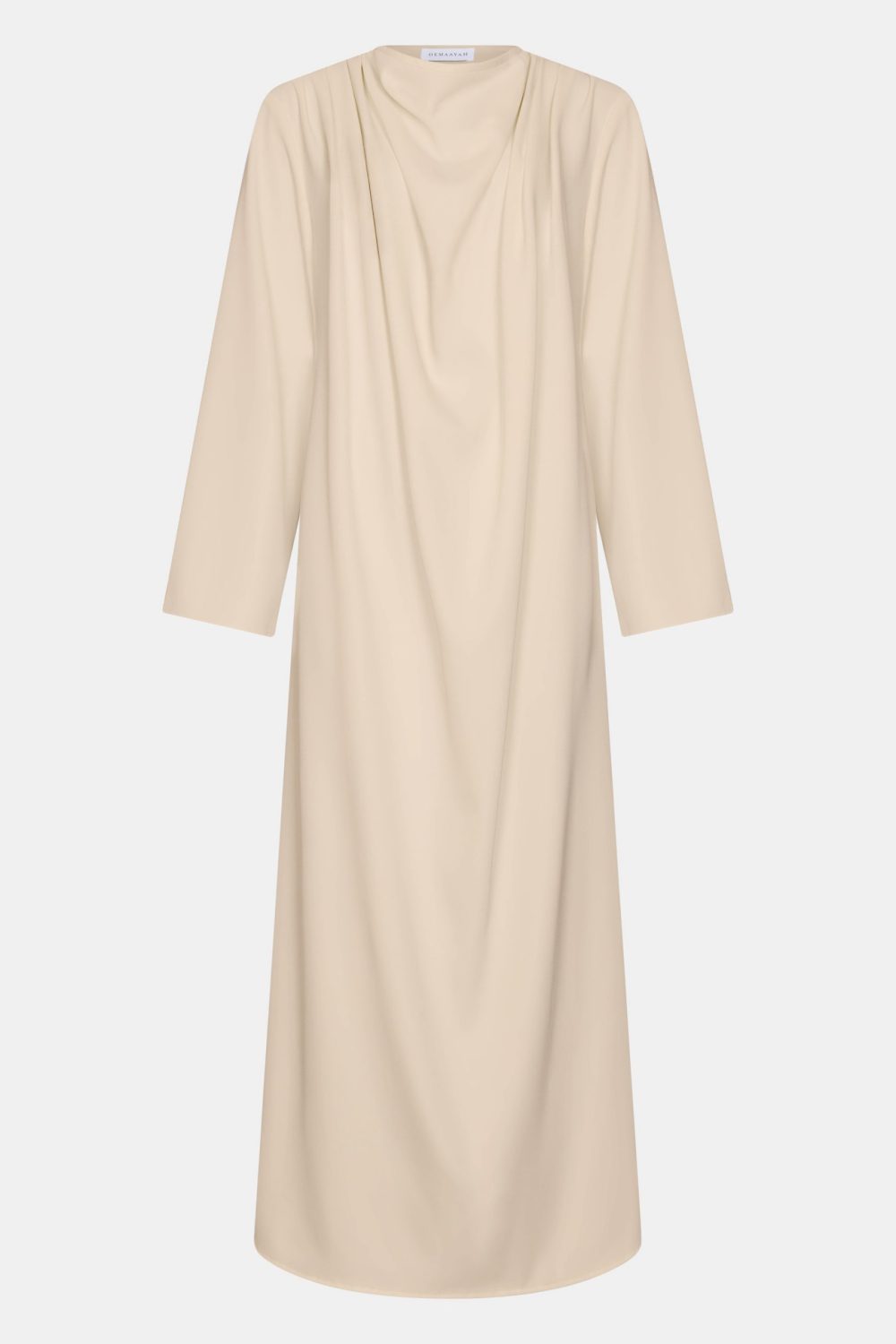 Folded Grace abaya Powder Taupe - Afbeelding 3