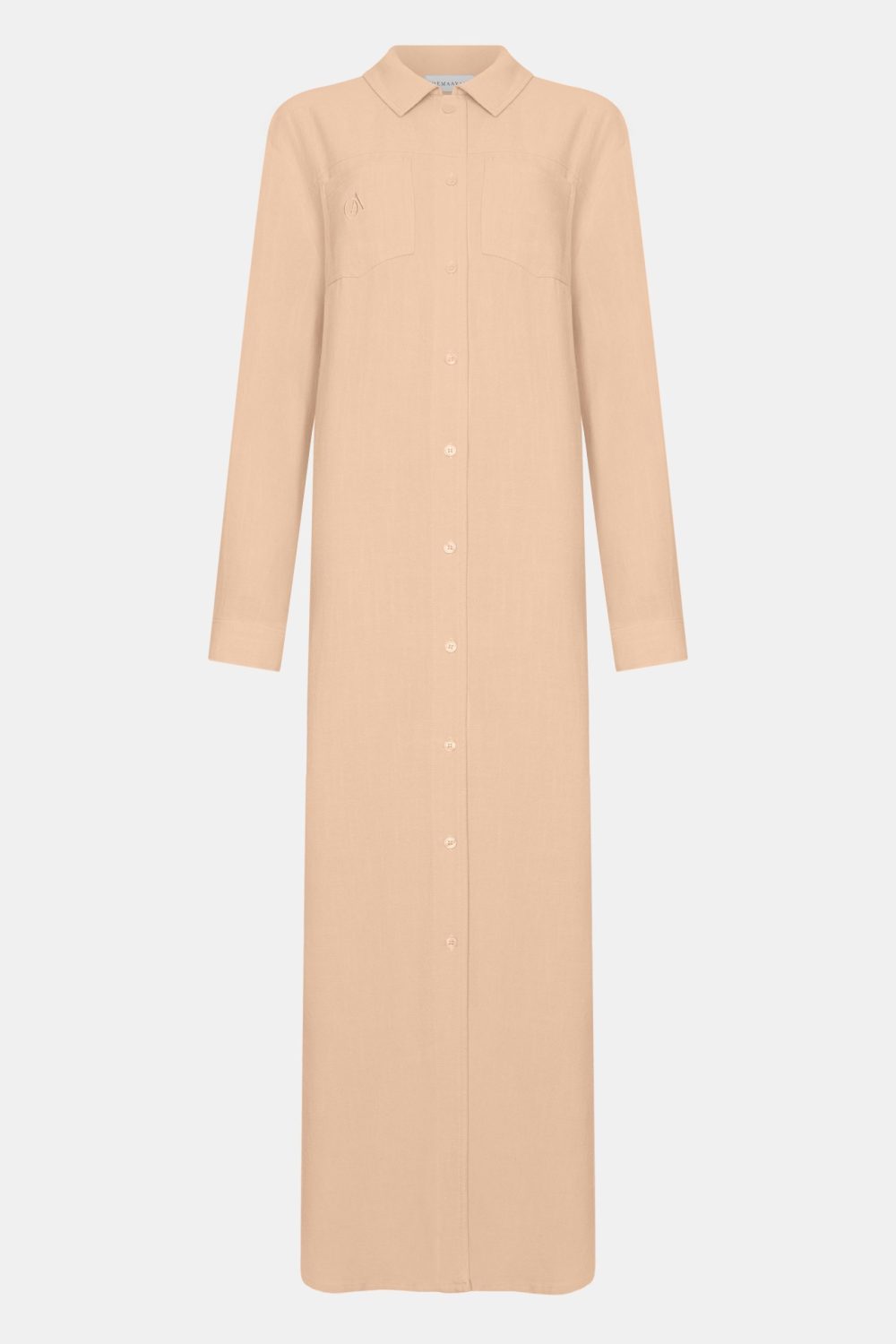 Linen Blouse Dark Tan - Afbeelding 2