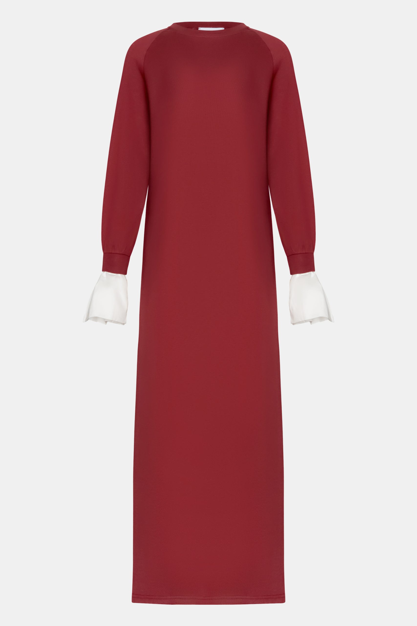 Sweater blouse abaya Burgundy - Afbeelding 4