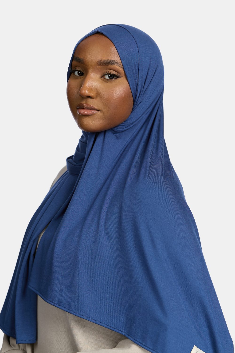 Bamboo jersey scarf Cobalt Blue - Afbeelding 2