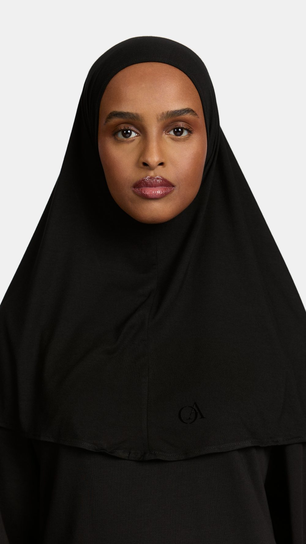 Bamboo jersey hijab Black