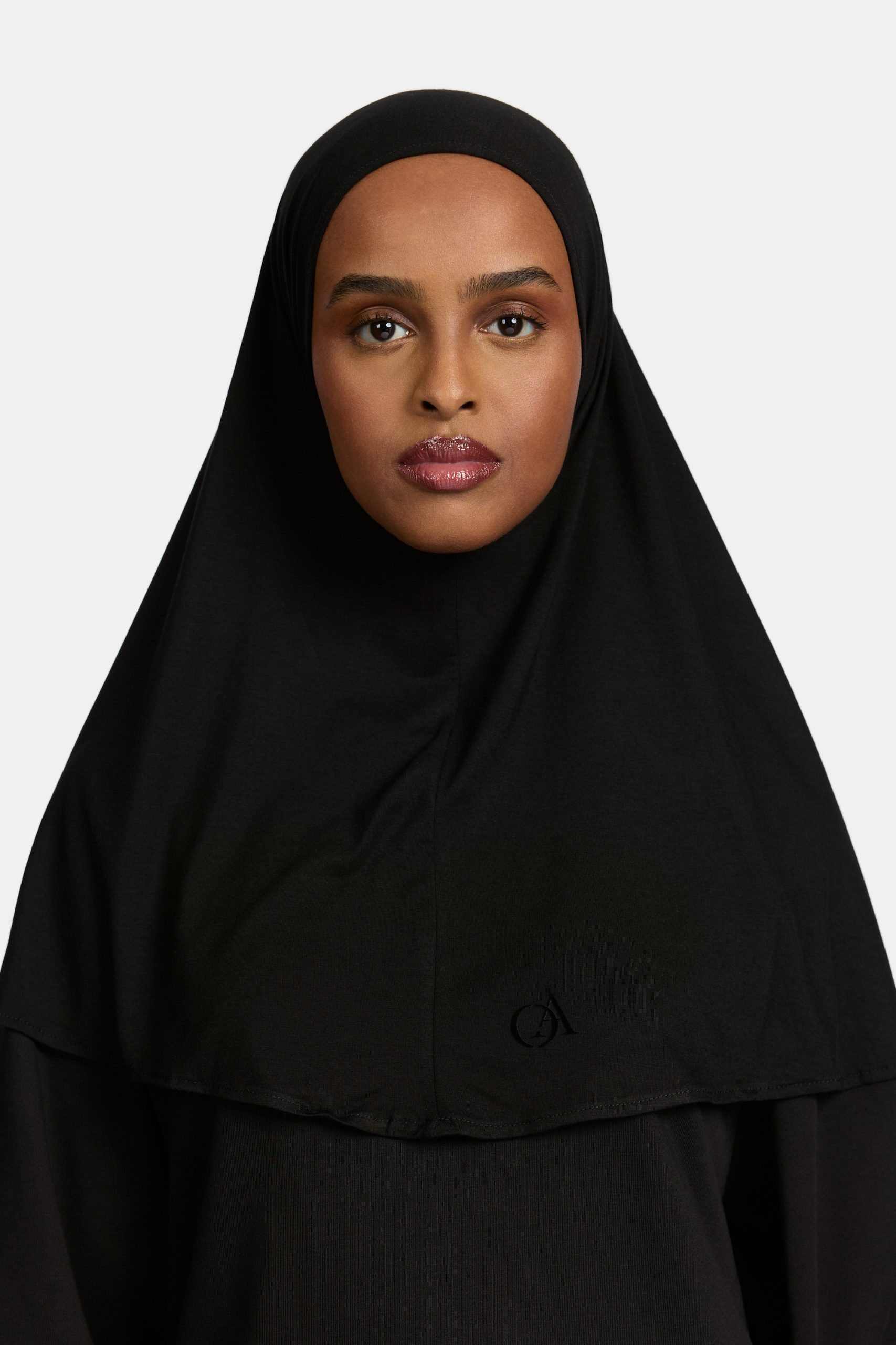 Bamboo jersey hijab Black