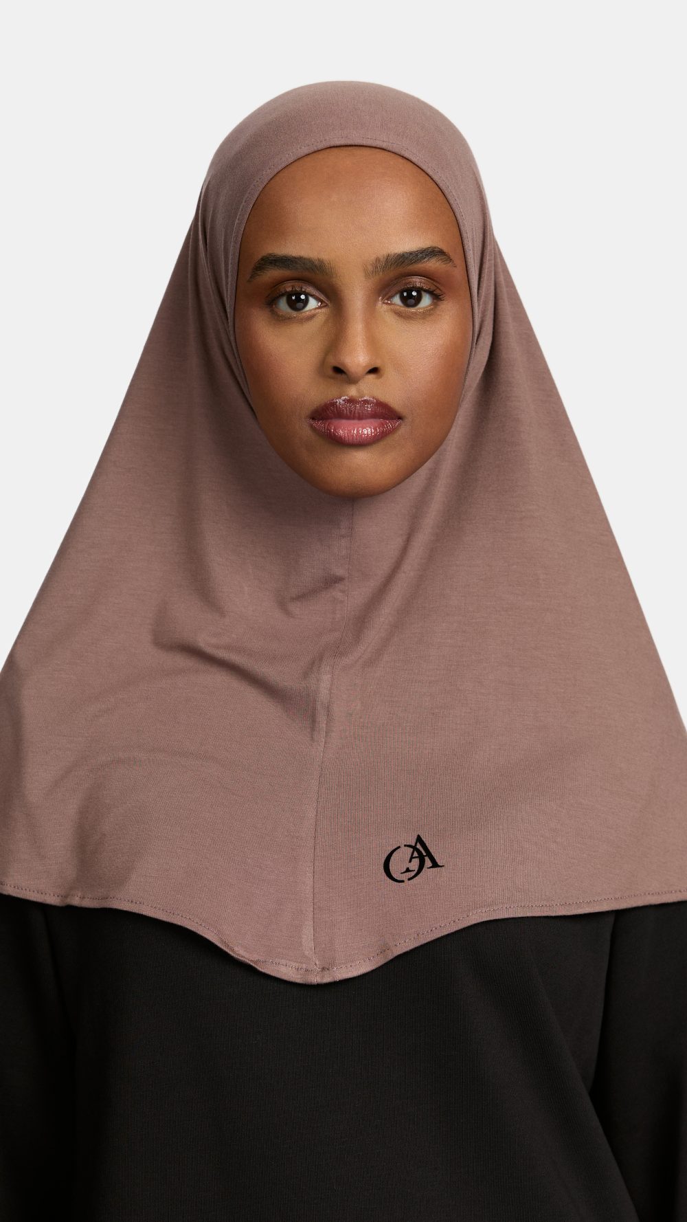 Bamboo jersey hijab Dark Taupe