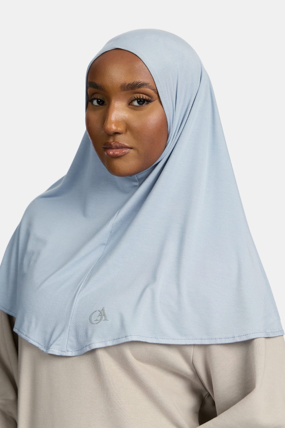 Bamboo jersey hijab Deep Teal - Afbeelding 2