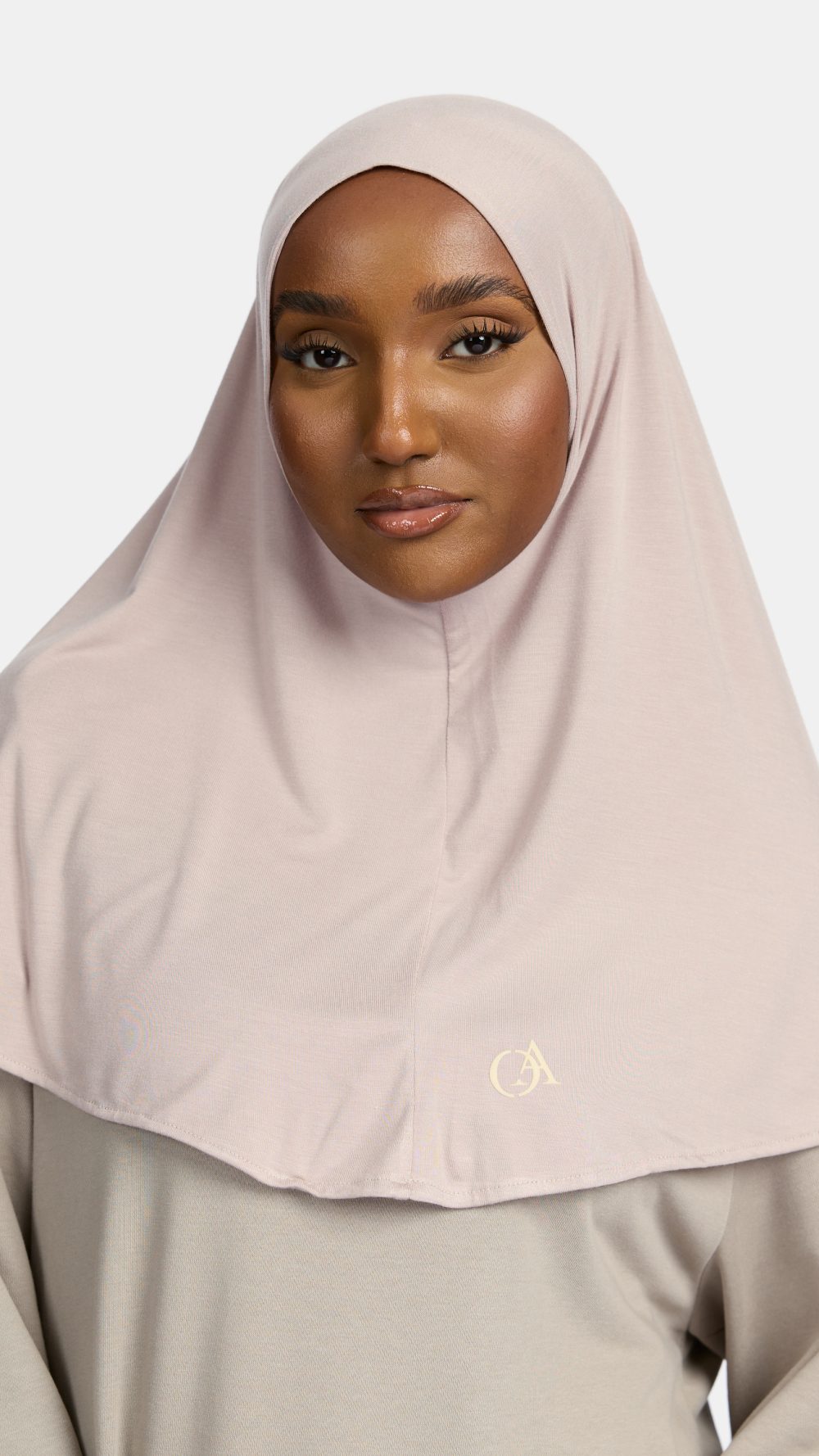 Bamboo jersey hijab Dusty Taupe