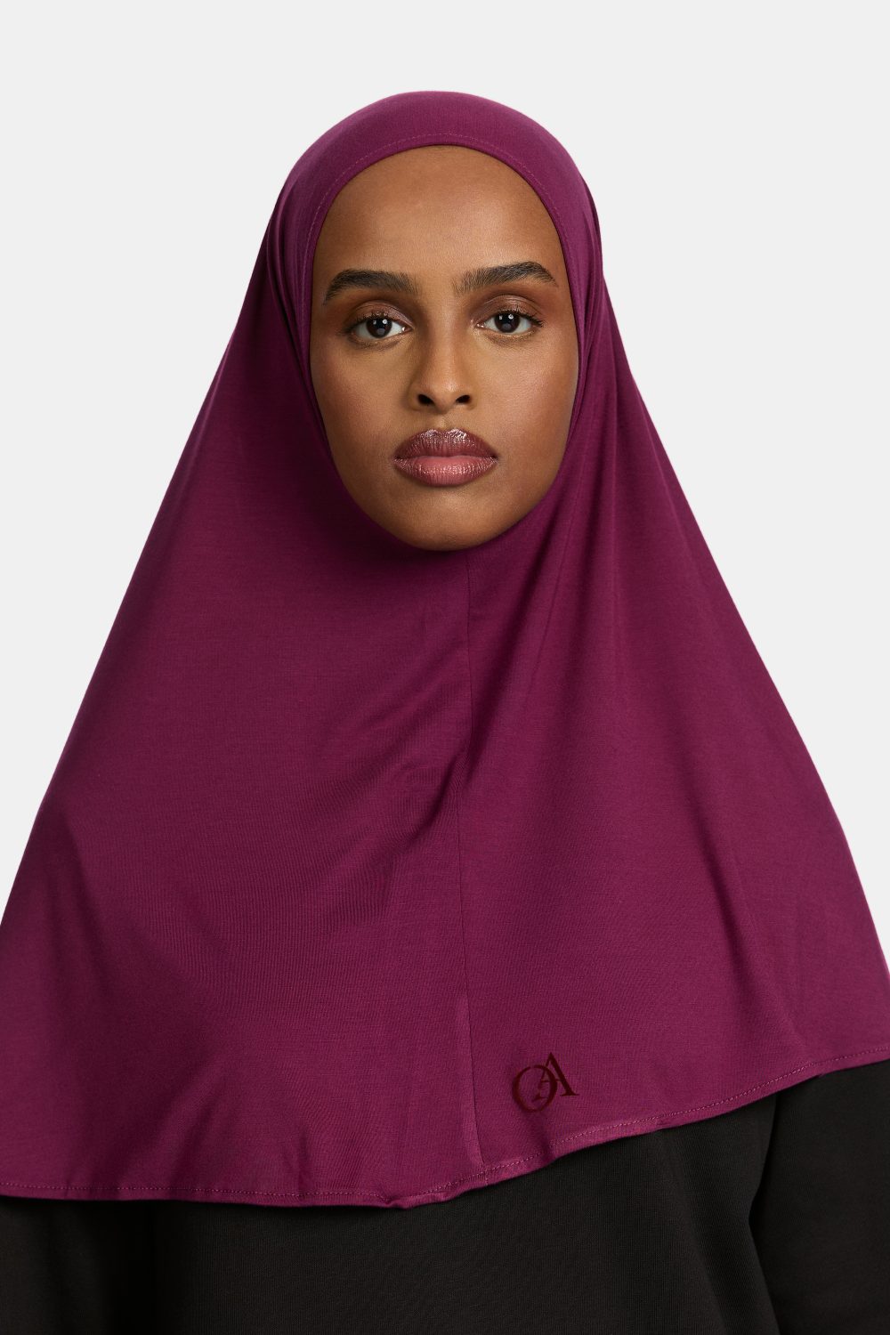 Bamboo jersey hijab Egg Plant