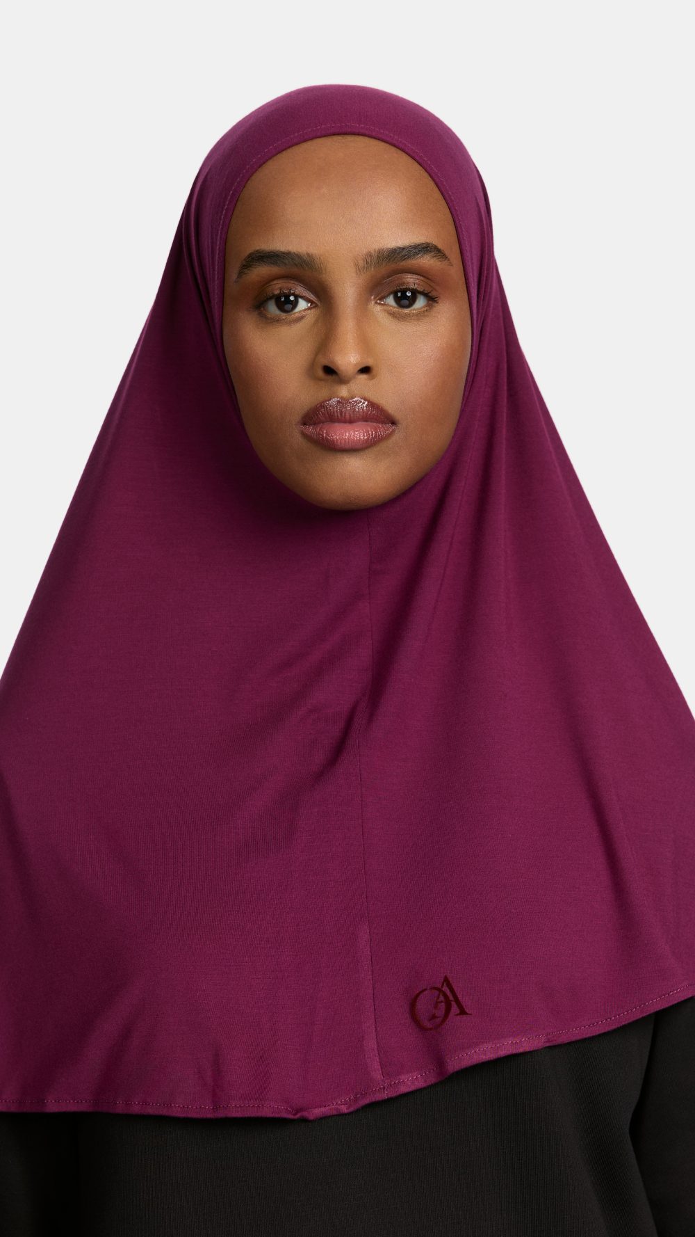 Bamboo jersey hijab Egg Plant