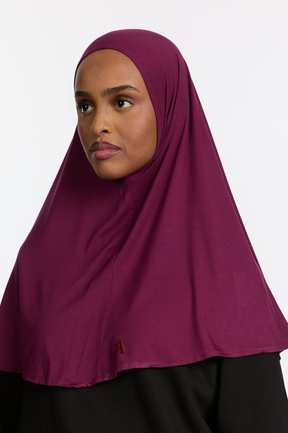 Bamboo jersey hijab Egg Plant - Afbeelding 2