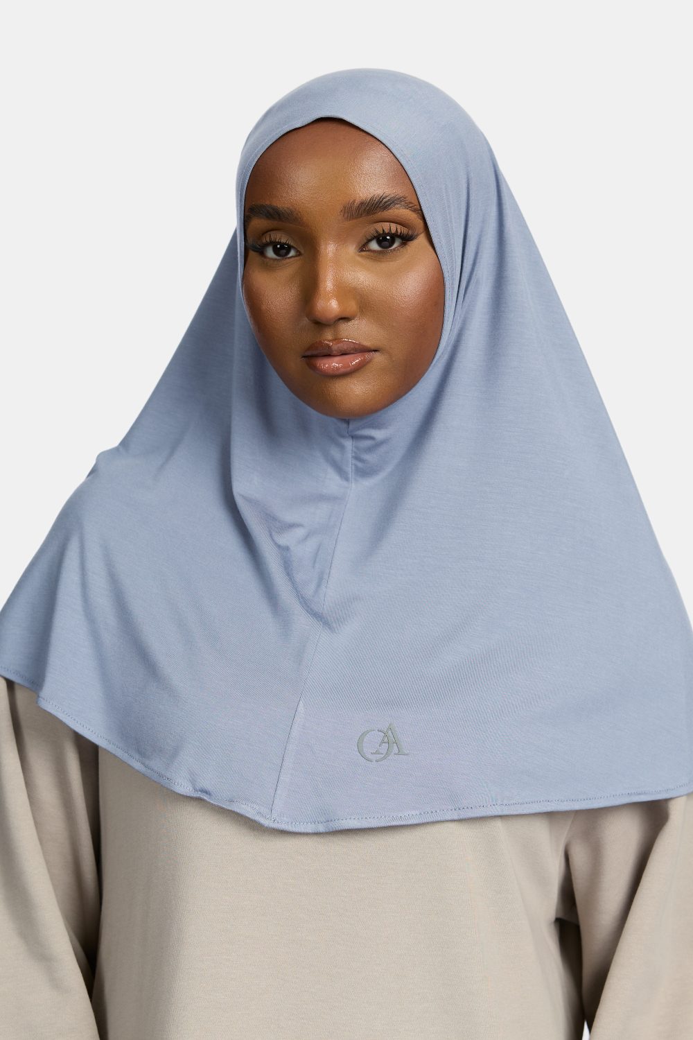 Bamboo jersey hijab Jeans Grey