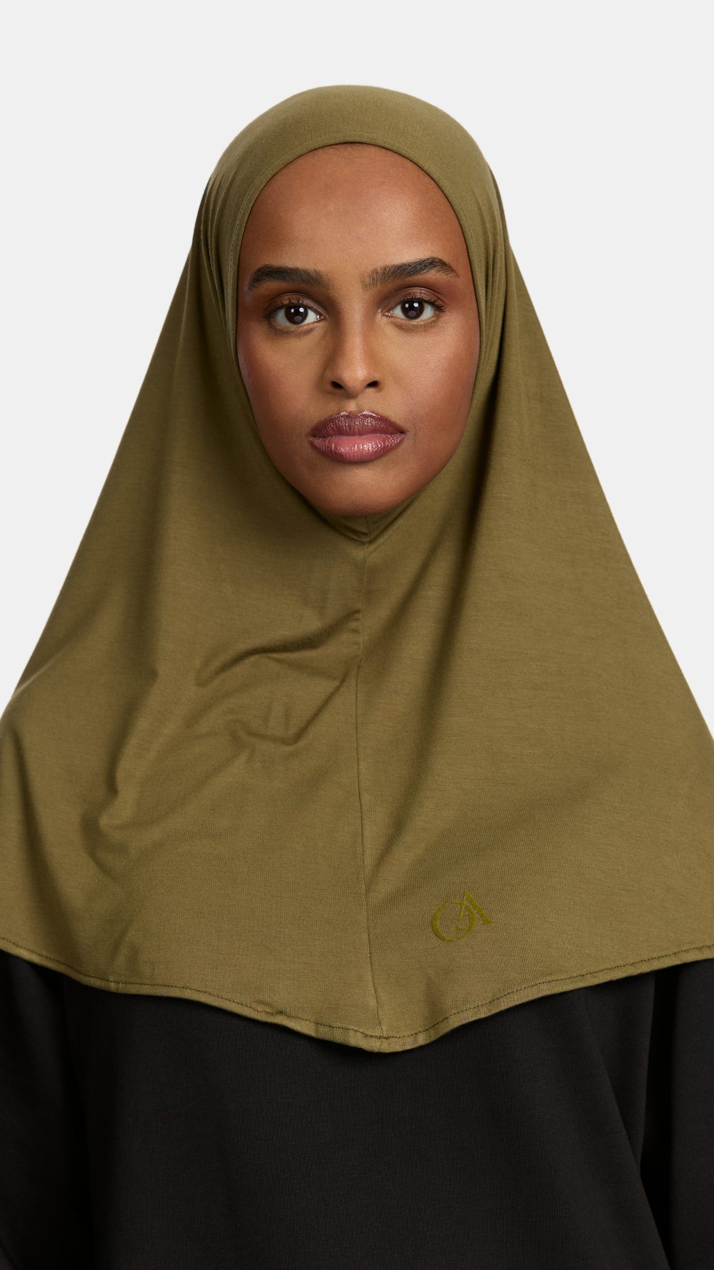 Bamboo jersey hijab Khaki