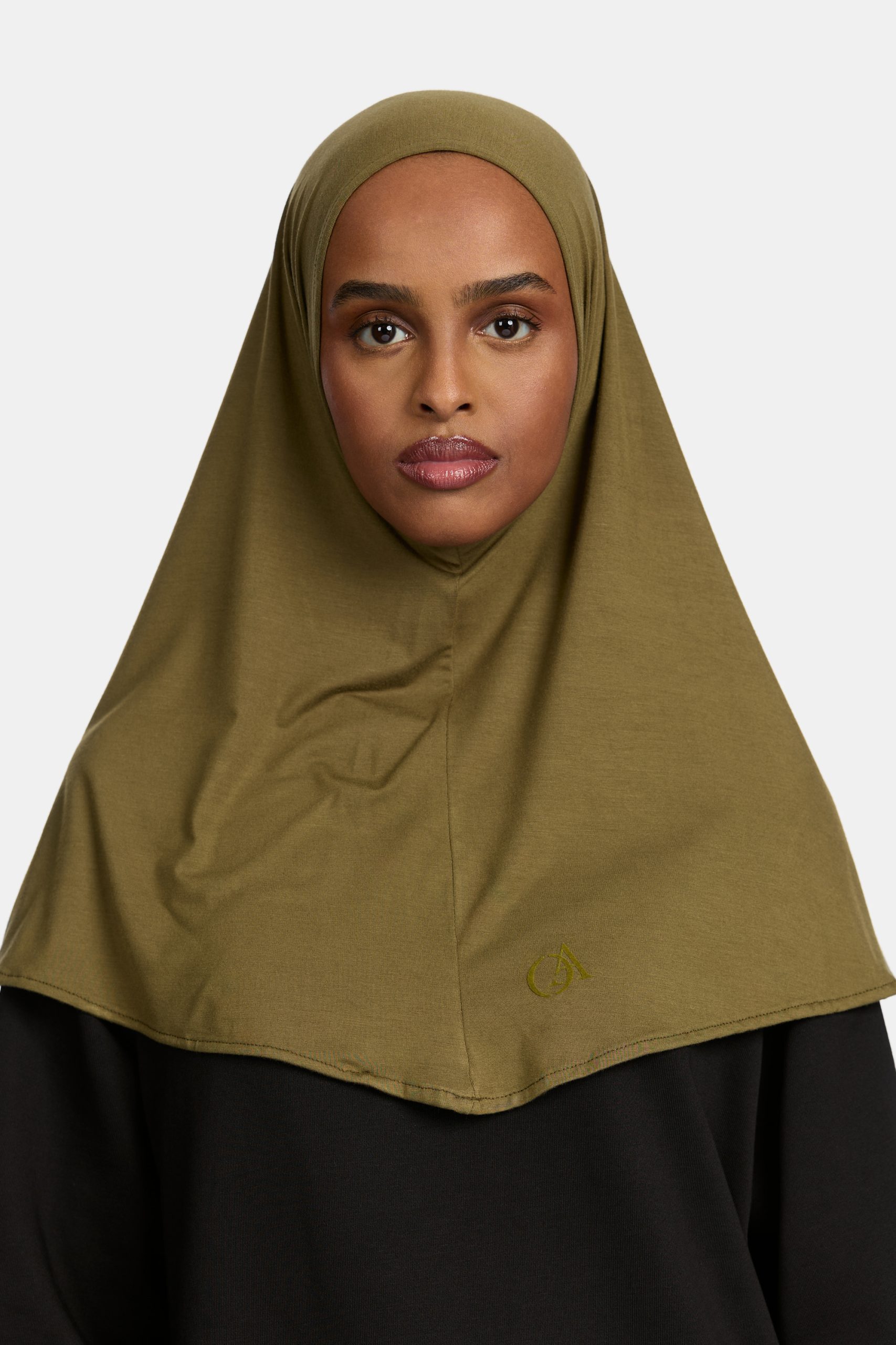 Bamboo jersey hijab Khaki
