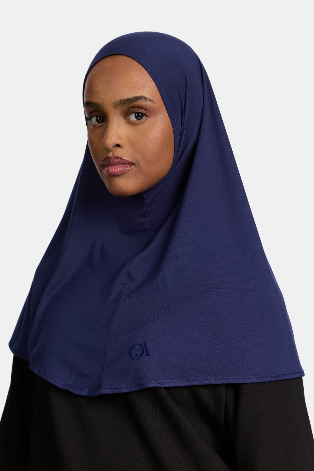 Bamboo jersey hijab Night Blue - Afbeelding 2