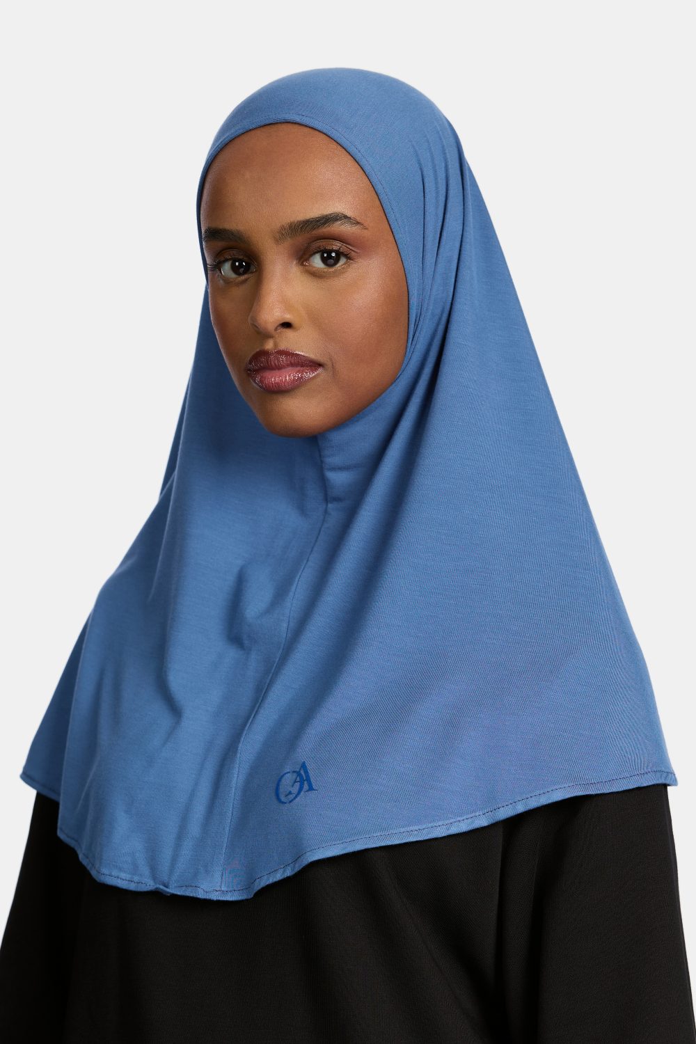 Bamboo jersey hijab Sapphire - Afbeelding 2
