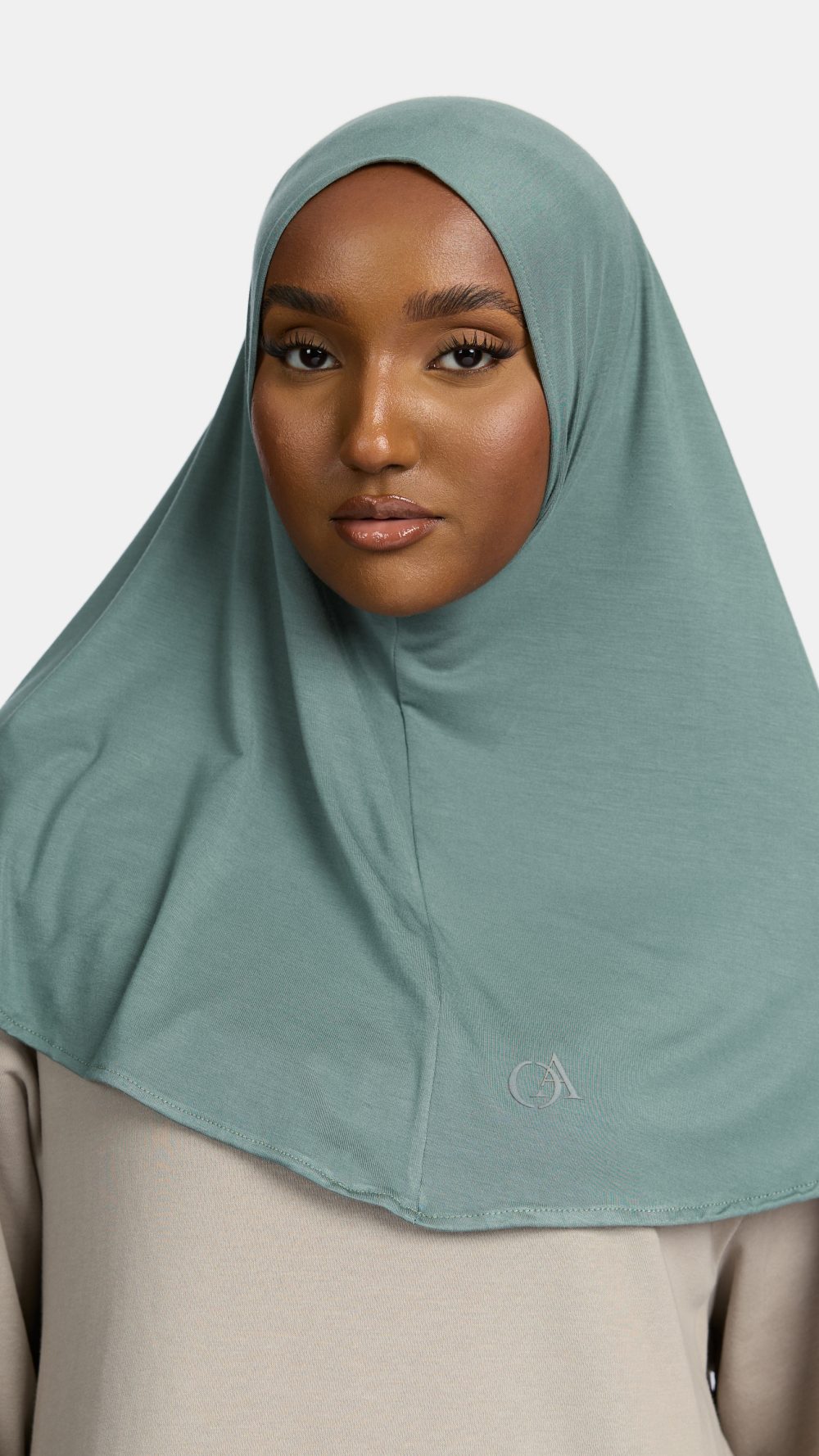 Bamboo jersey hijab Seafoam Green