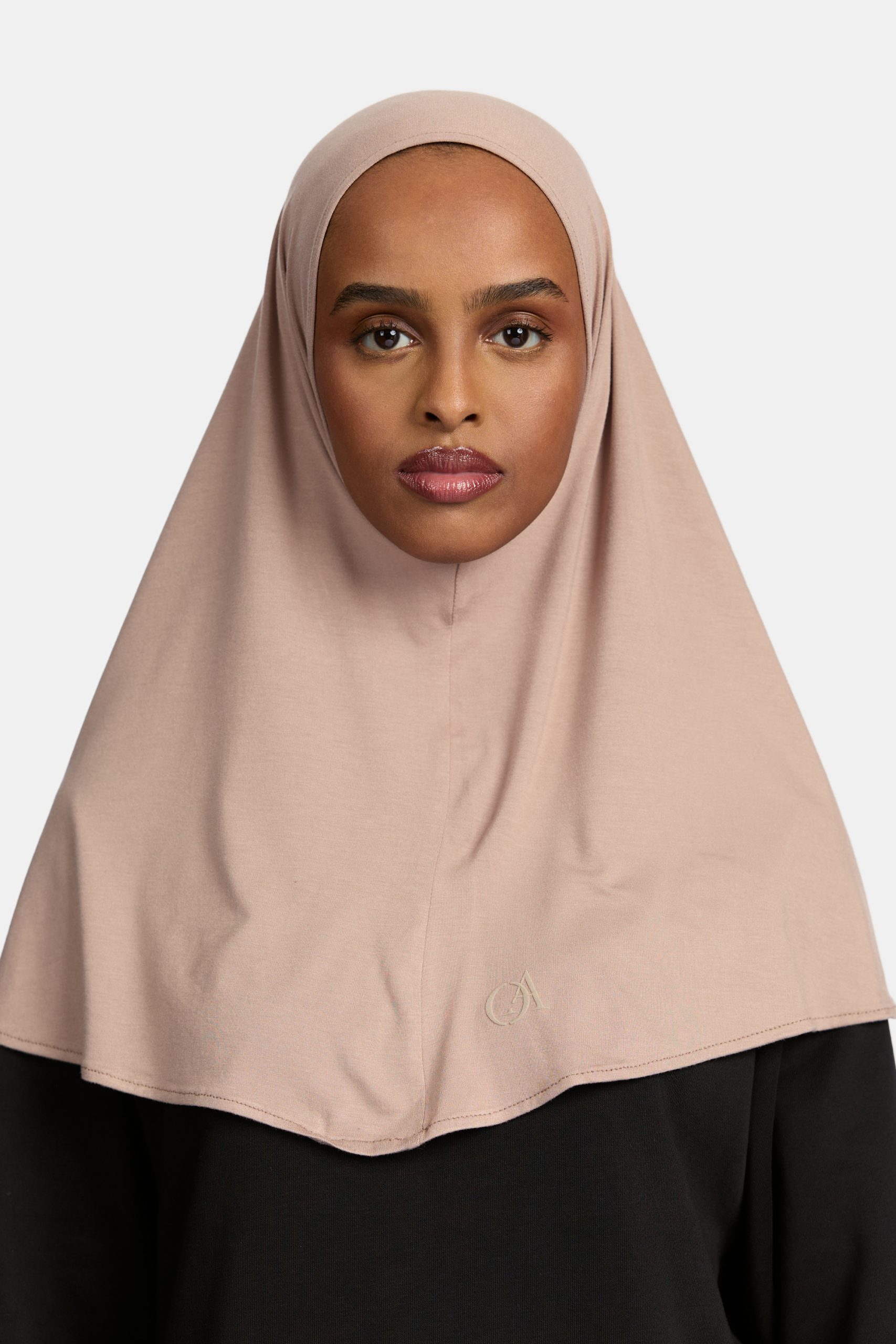 Bamboo jersey hijab Smokey Wood