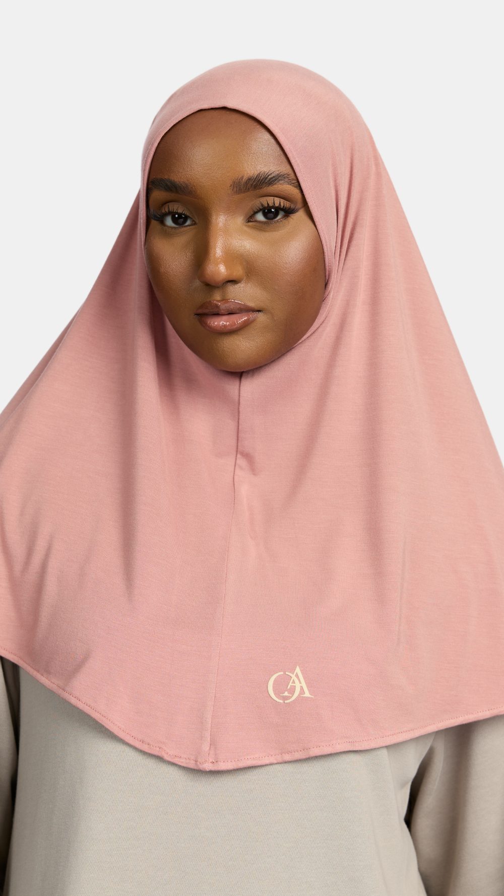Bamboo jersey Hijab Soft Blush