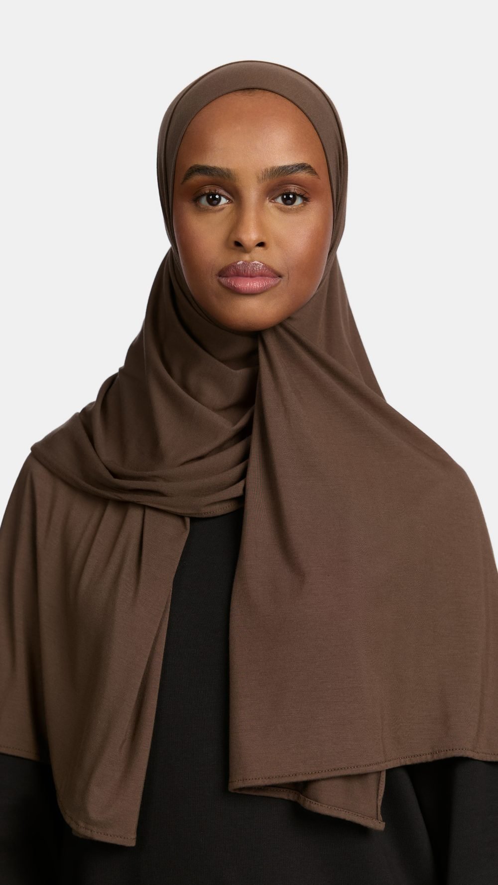 Bamboo jersey scarf Cacao