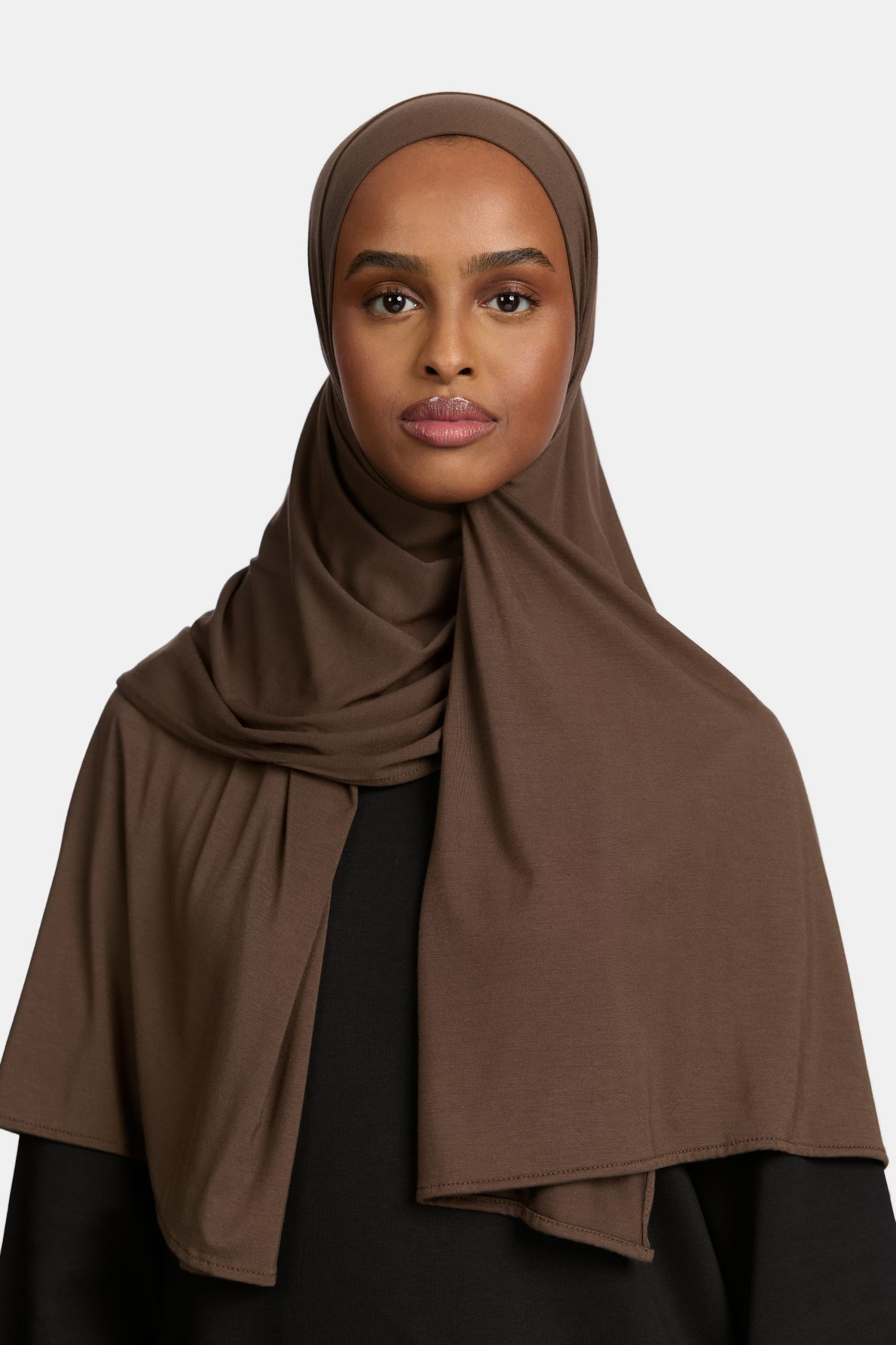 Bamboo jersey scarf Cacao