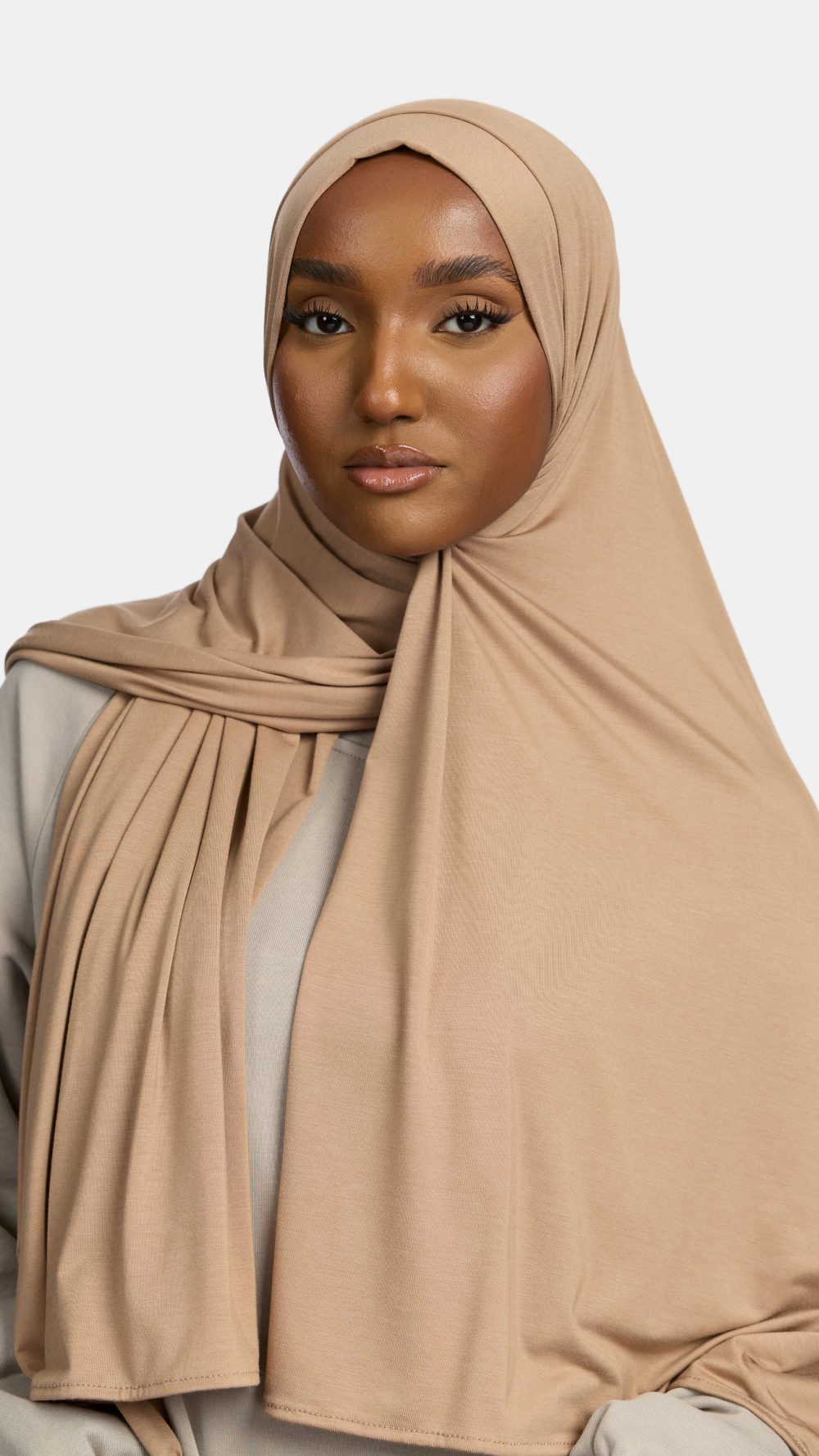 Bamboo jersey scarf Cappuccino