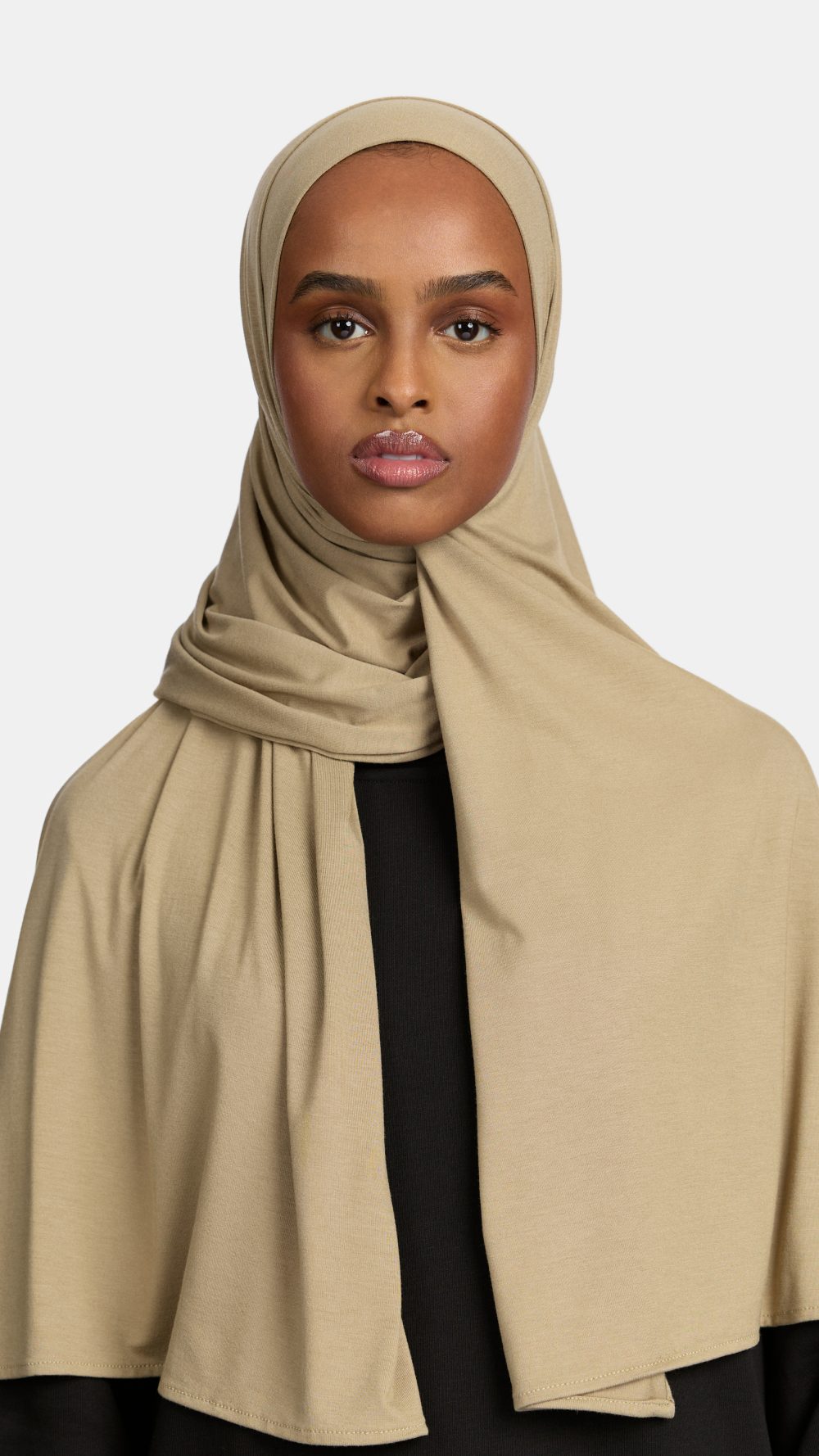 Bamboo jersey scarf Dove Khaki