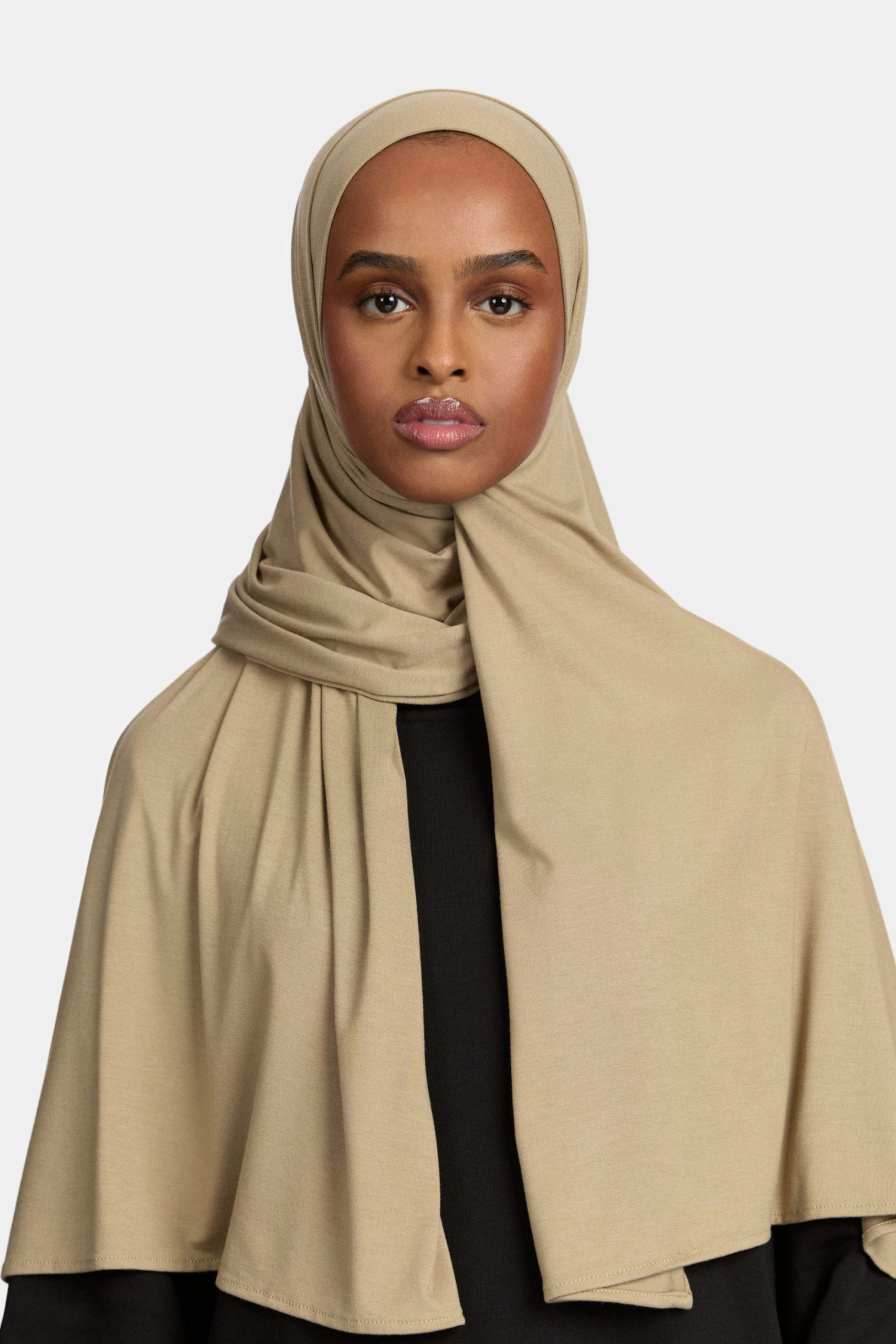 Bamboo jersey scarf Dove Khaki