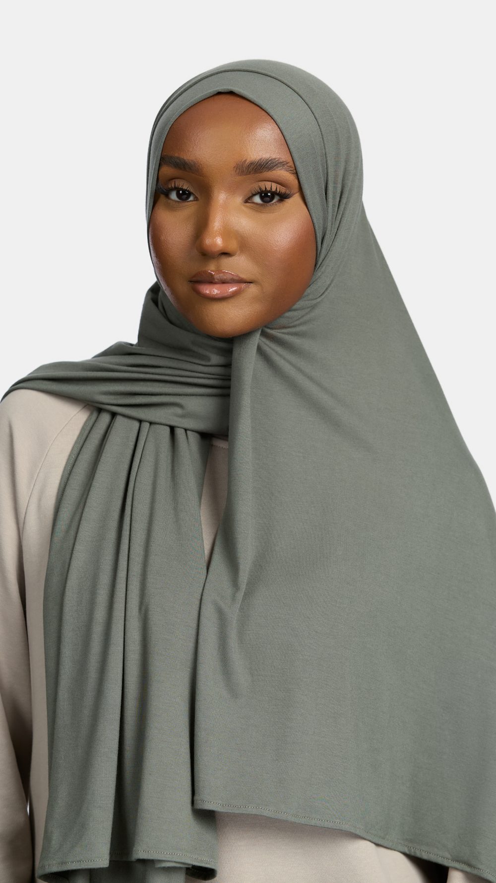 Bamboo jersey scarf Hunter Green