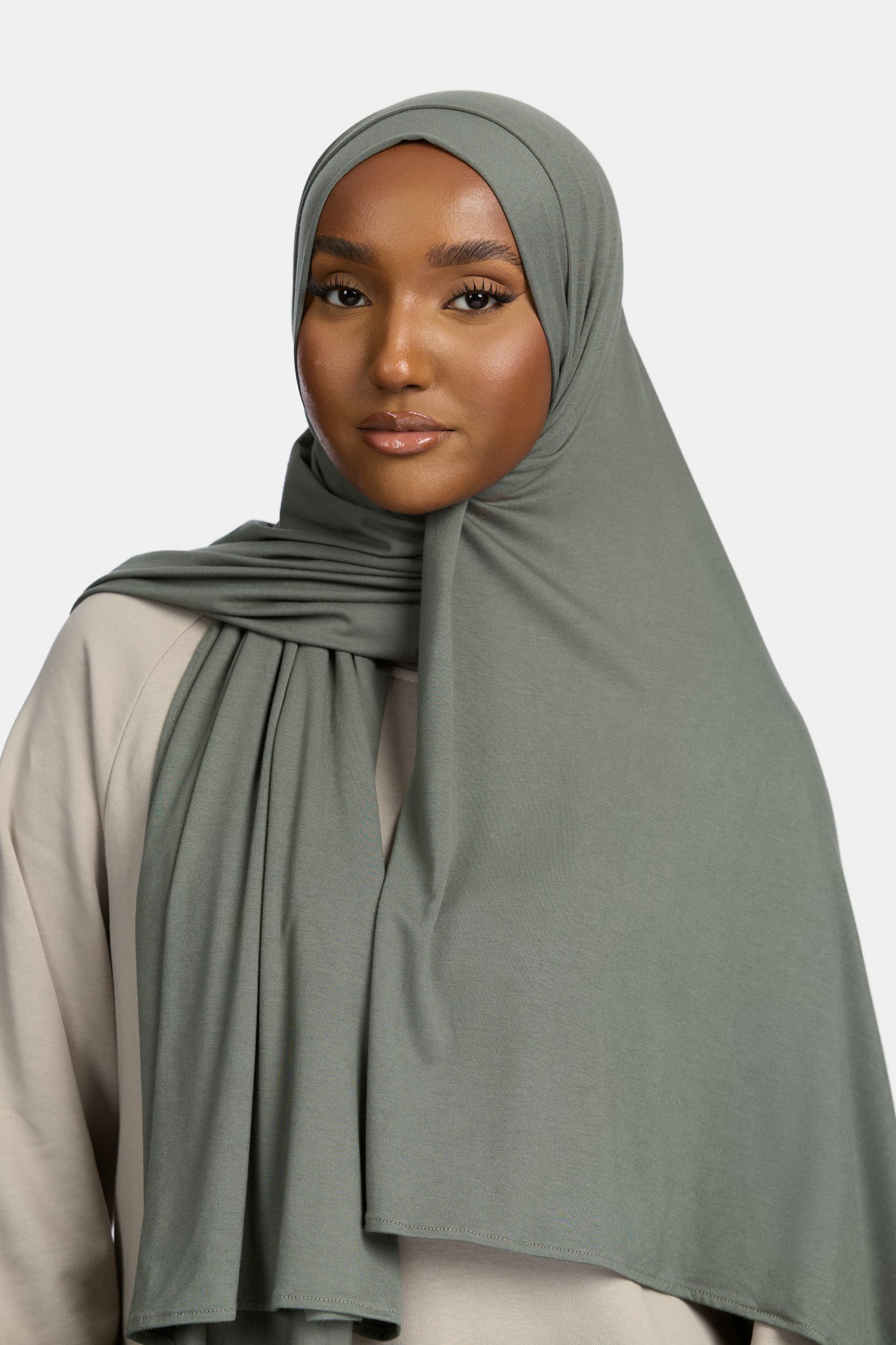 Bamboo jersey scarf Hunter Green