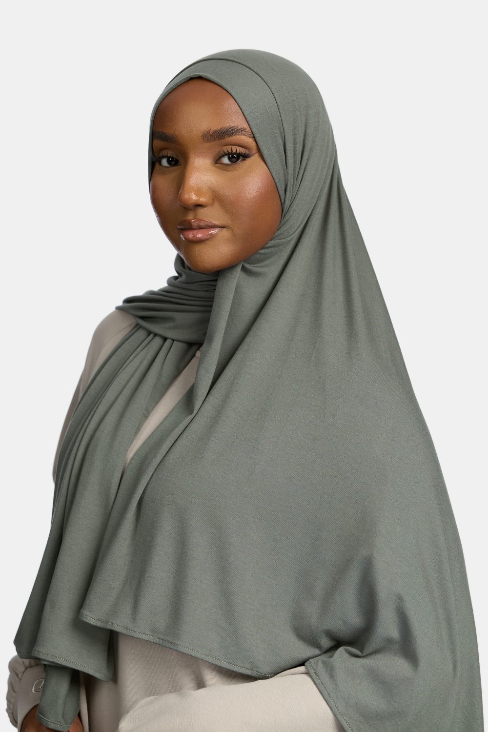Bamboo jersey scarf Hunter Green - Afbeelding 2