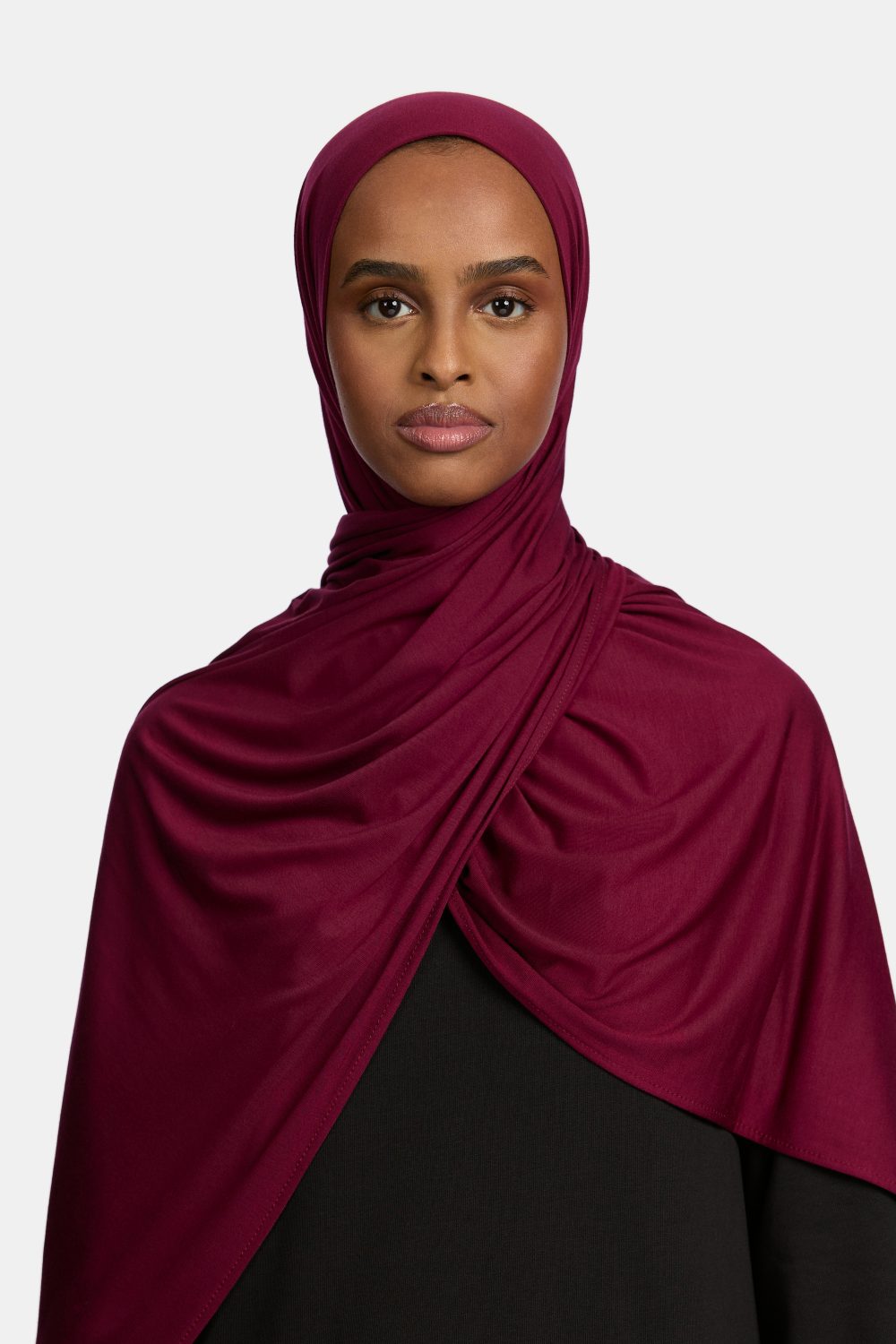 Bamboo jersey scarf Maroon