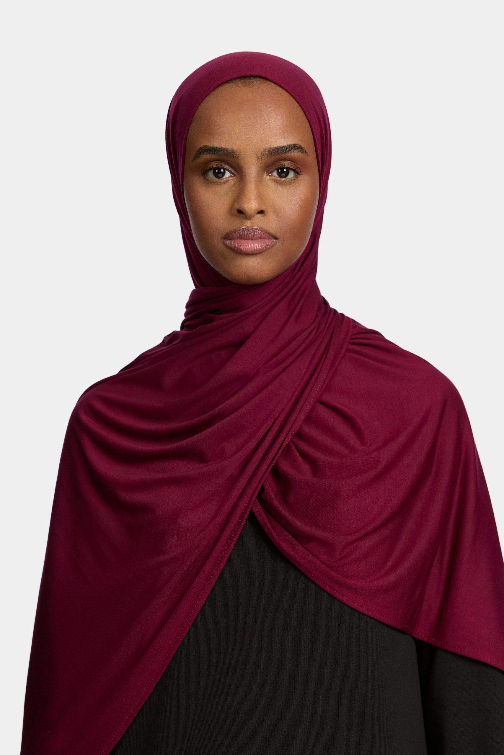 Bamboo jersey scarf Maroon