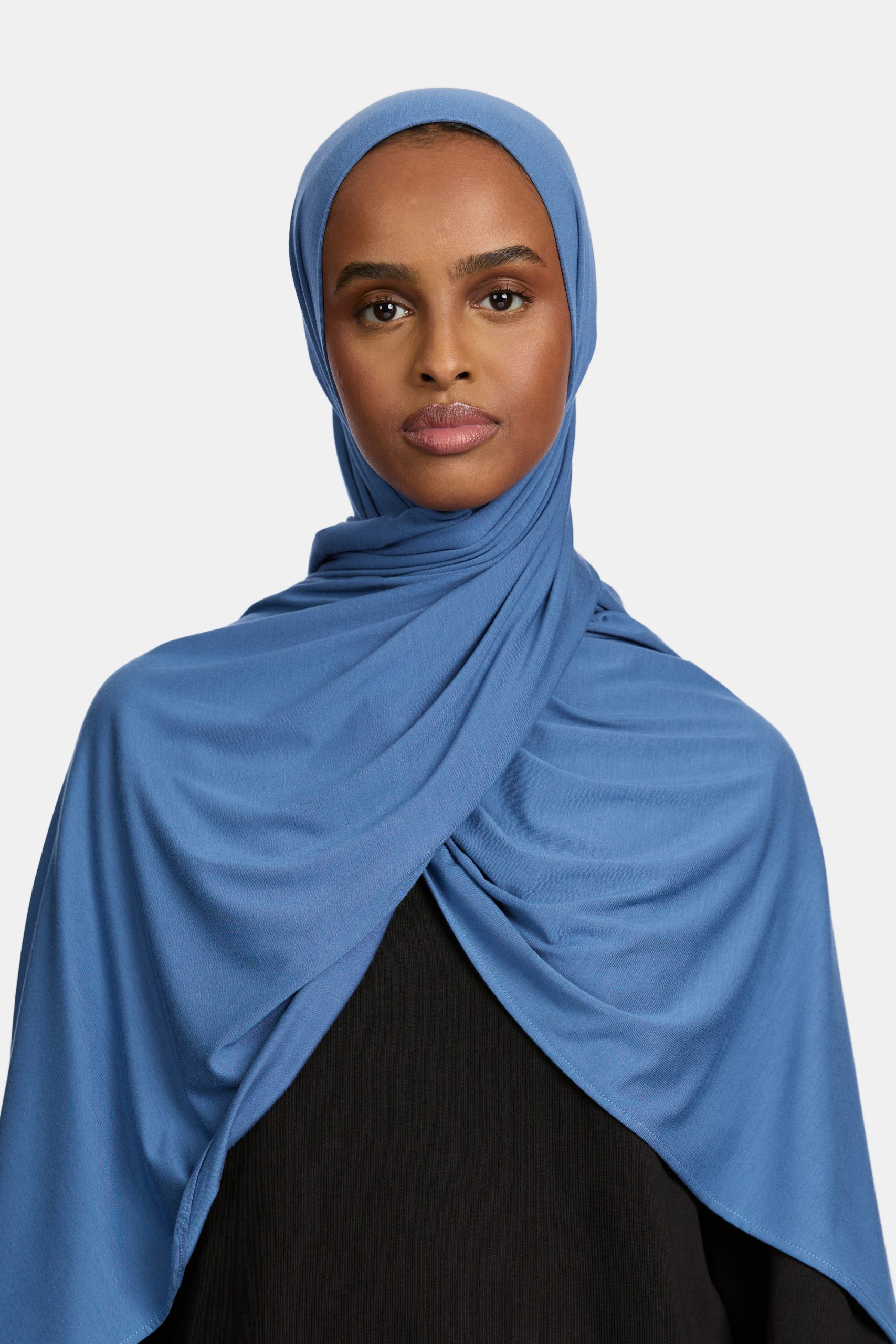 Bamboo jersey scarf Sapphire