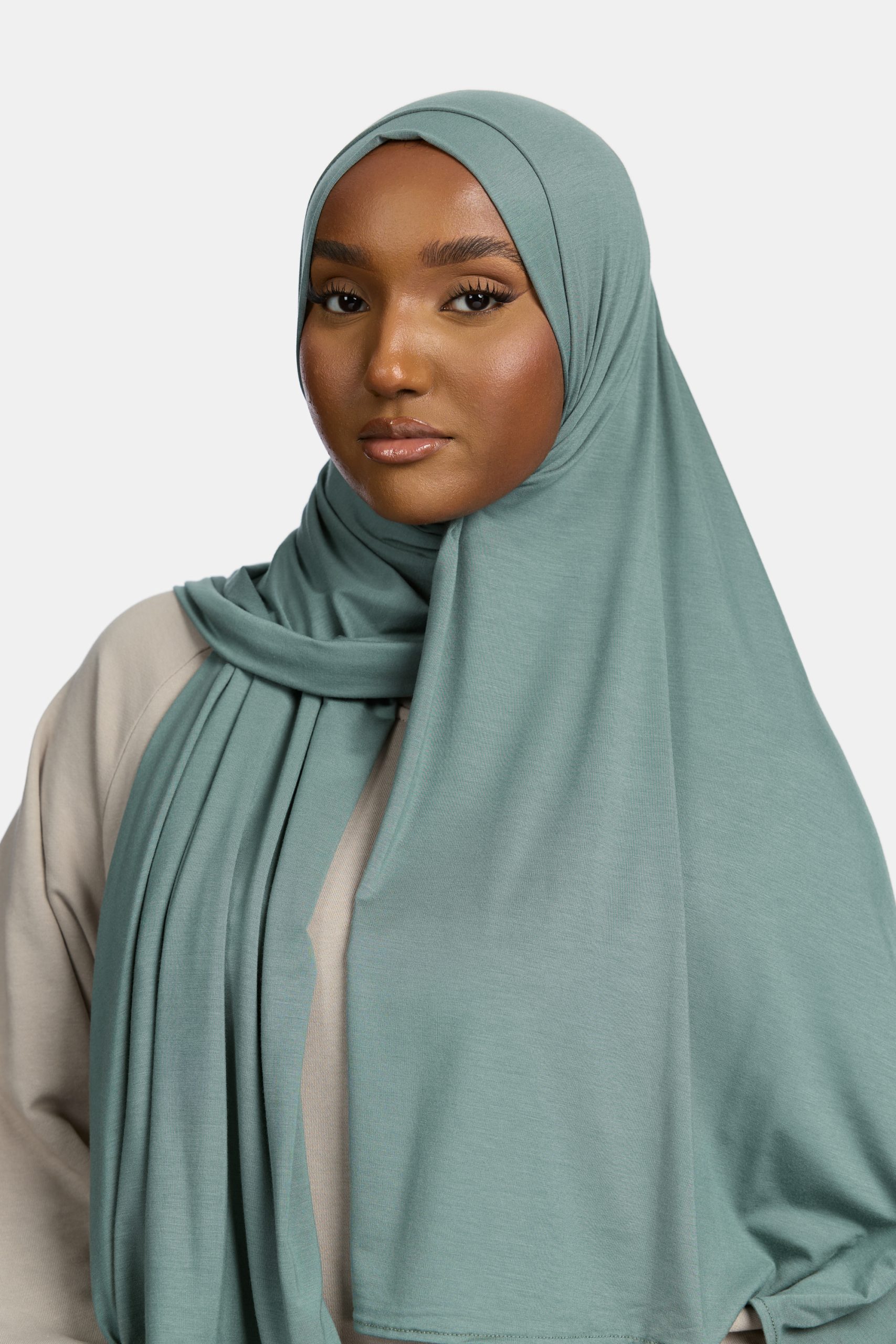 Bamboo jersey scarf Seafoam Green