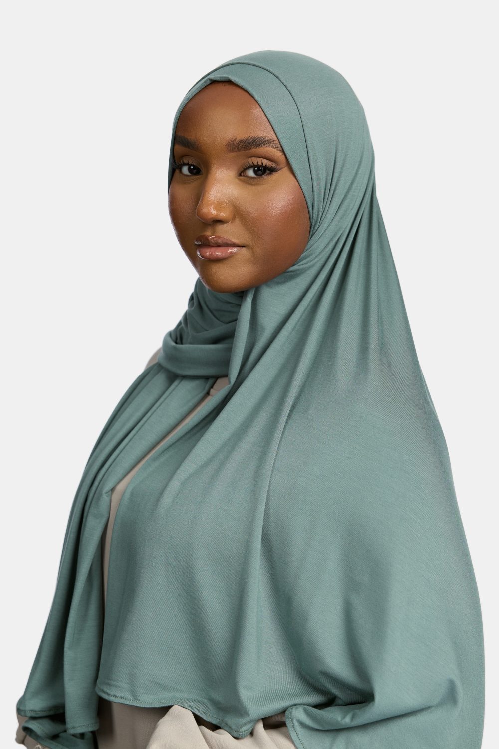 Bamboo jersey scarf Seafoam Green - Afbeelding 2