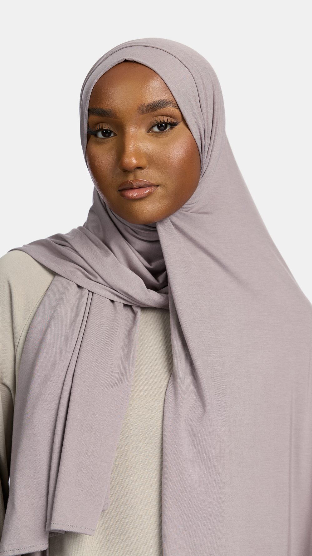 Bamboo jersey scarf Stone