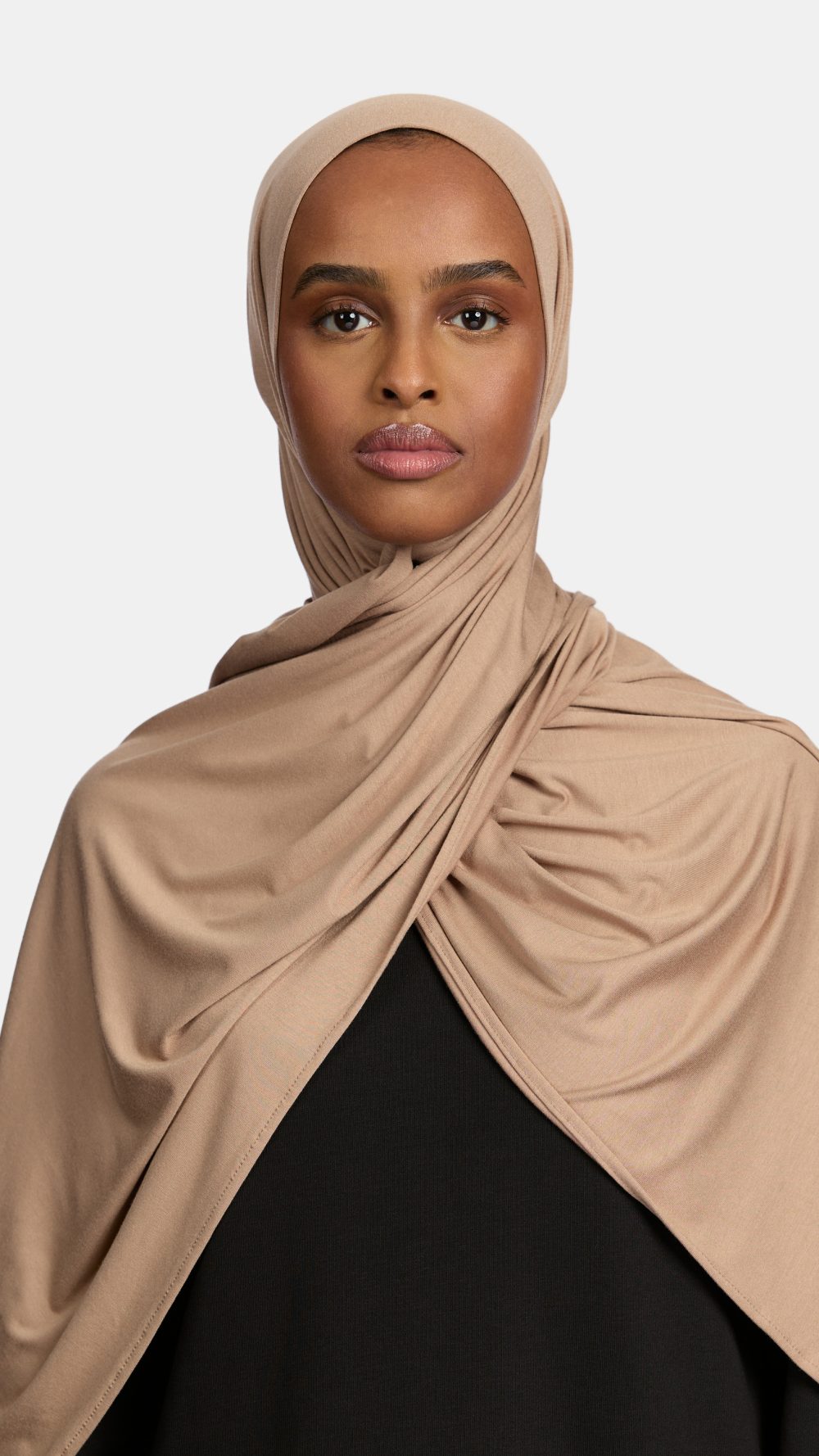 Bamboo jersey scarf Wood