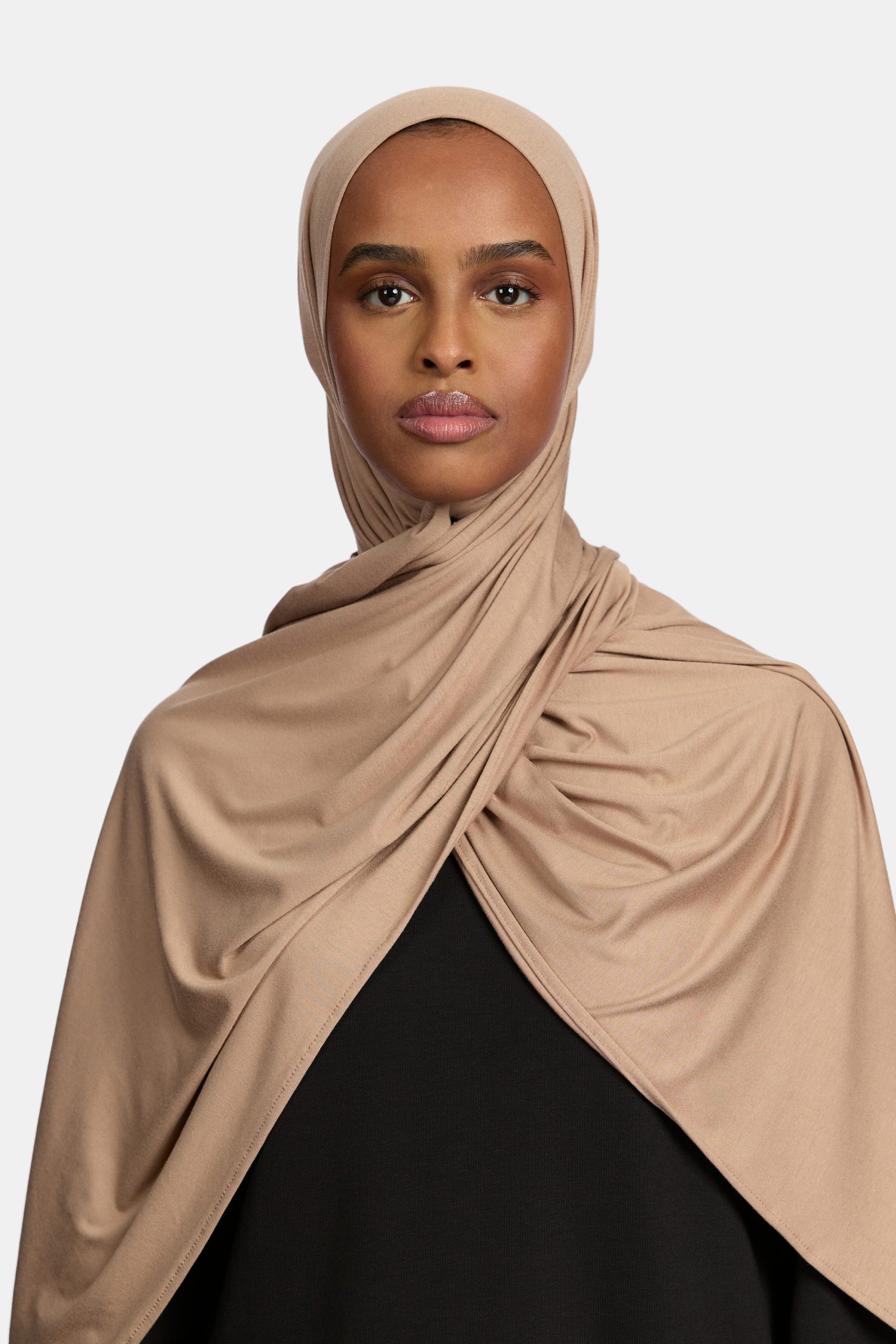 Bamboo jersey scarf Wood