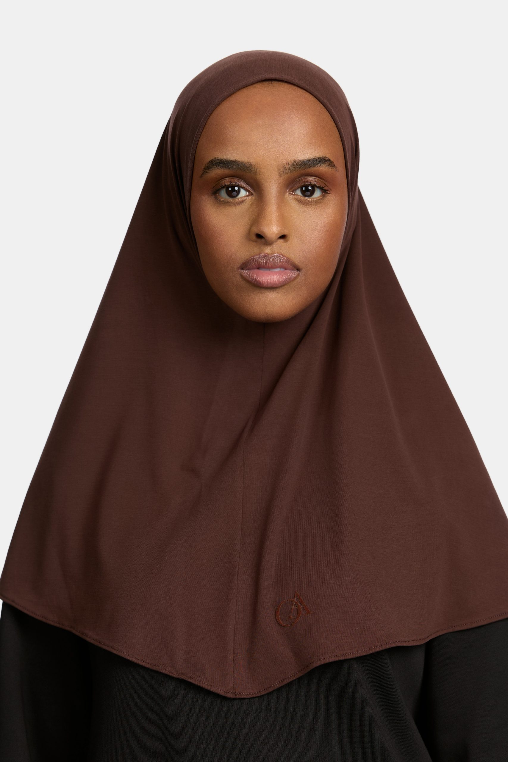 Breathable jersey hijab Chocolate