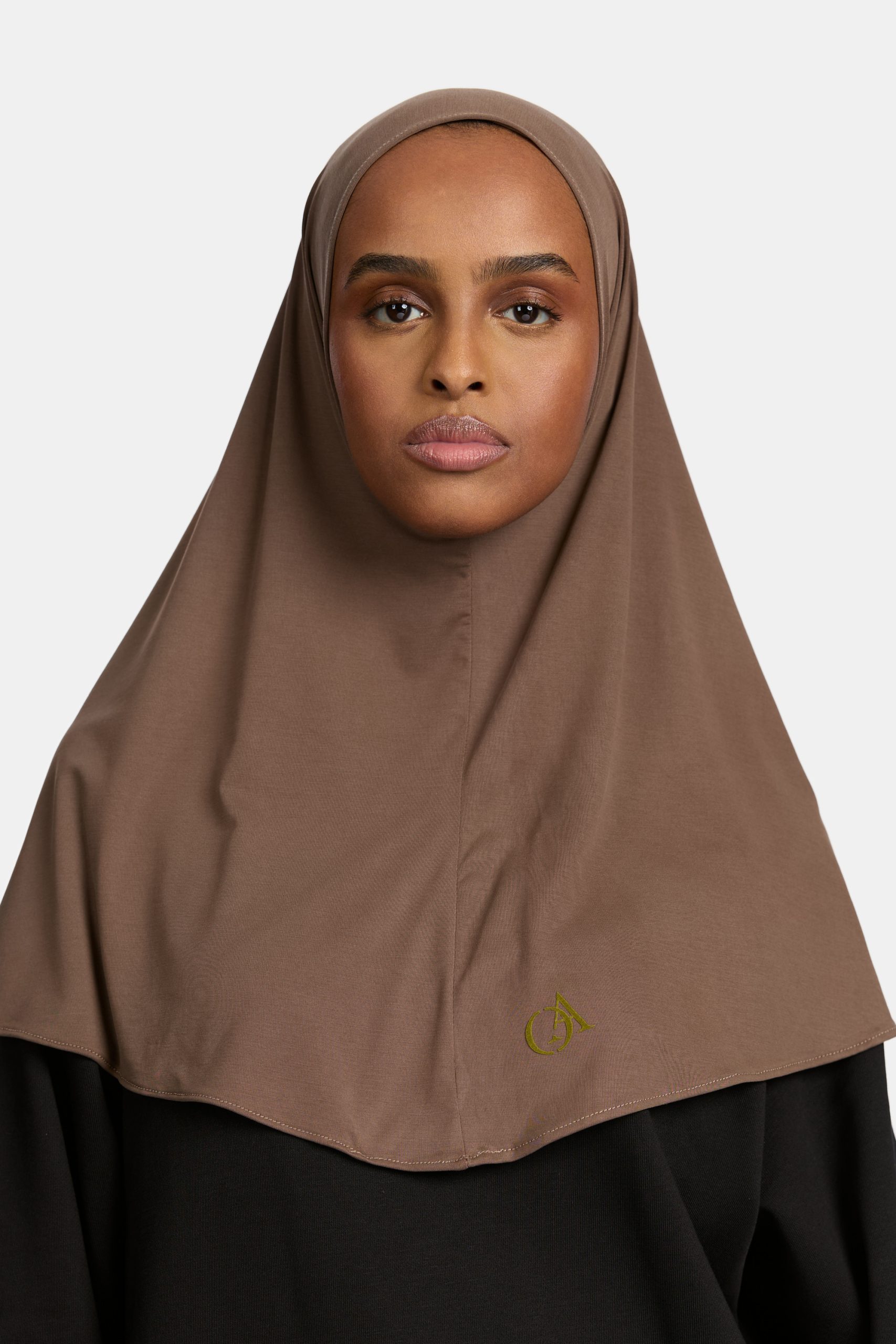 Breathable jersey hijab Hazel Brown