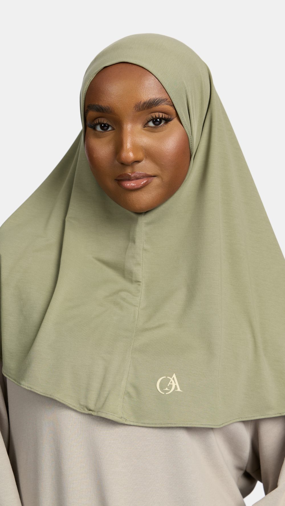 Breathable jersey hijab Sage