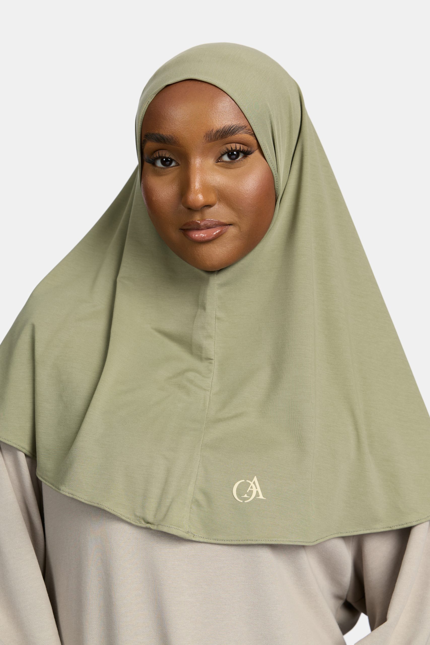 Breathable jersey hijab Sage