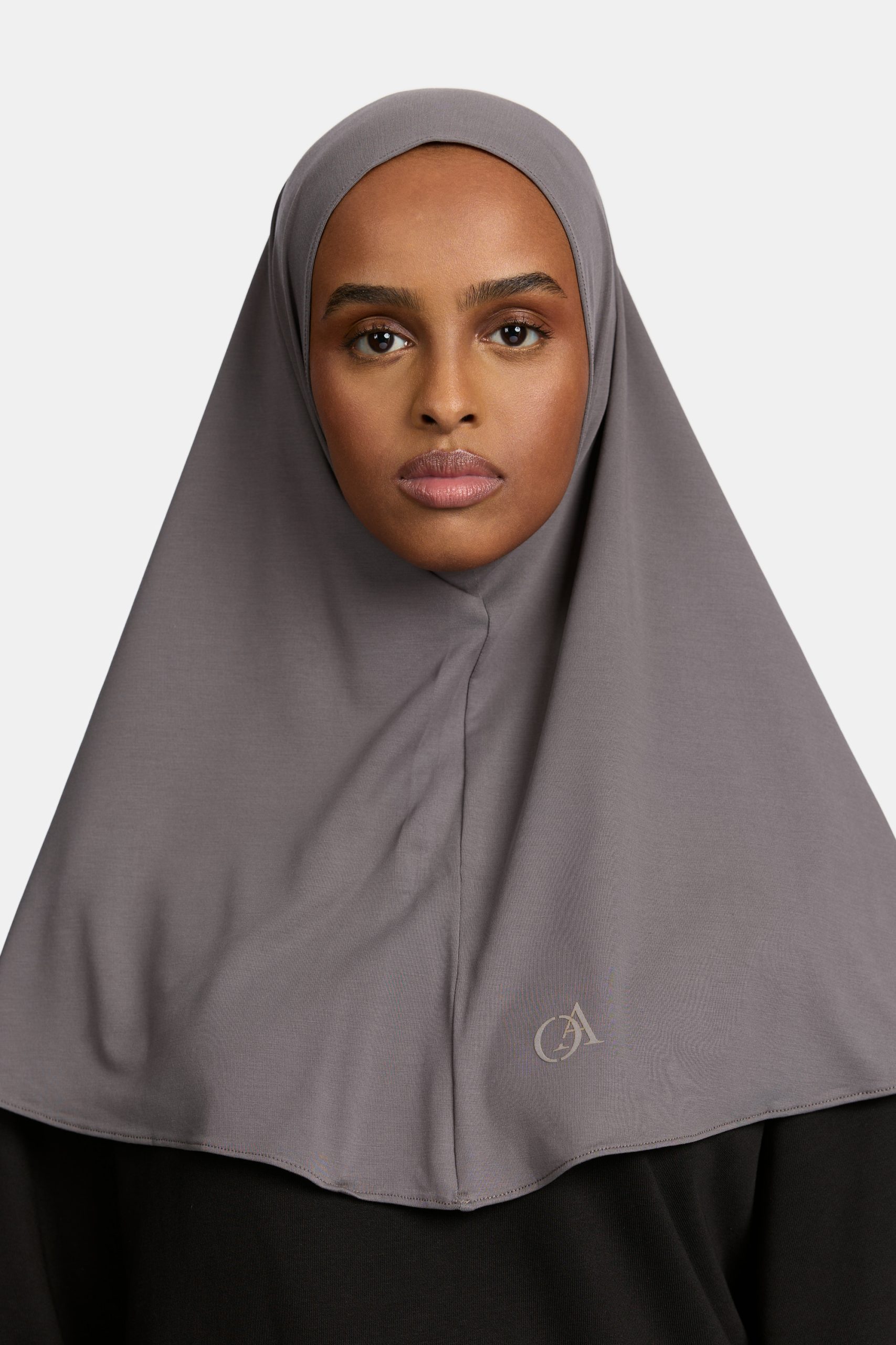 Breathable jersey hijab Steel Gray