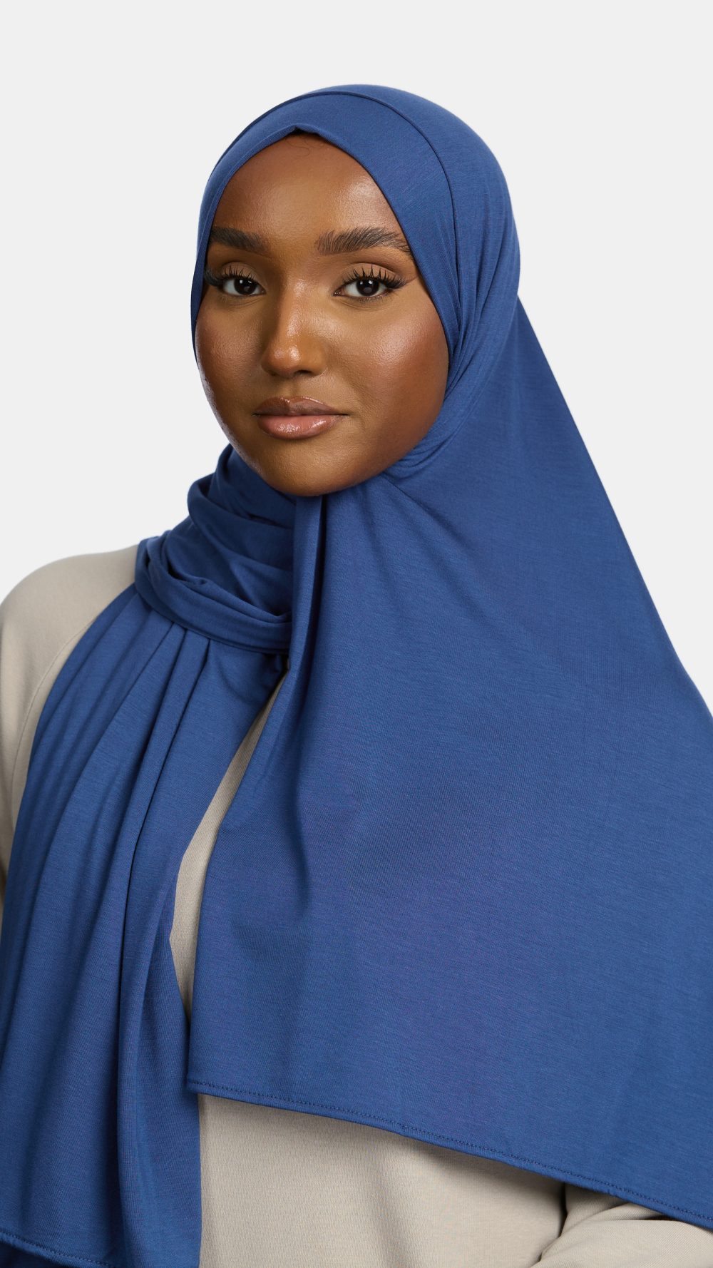Bamboo jersey scarf Cobalt Blue
