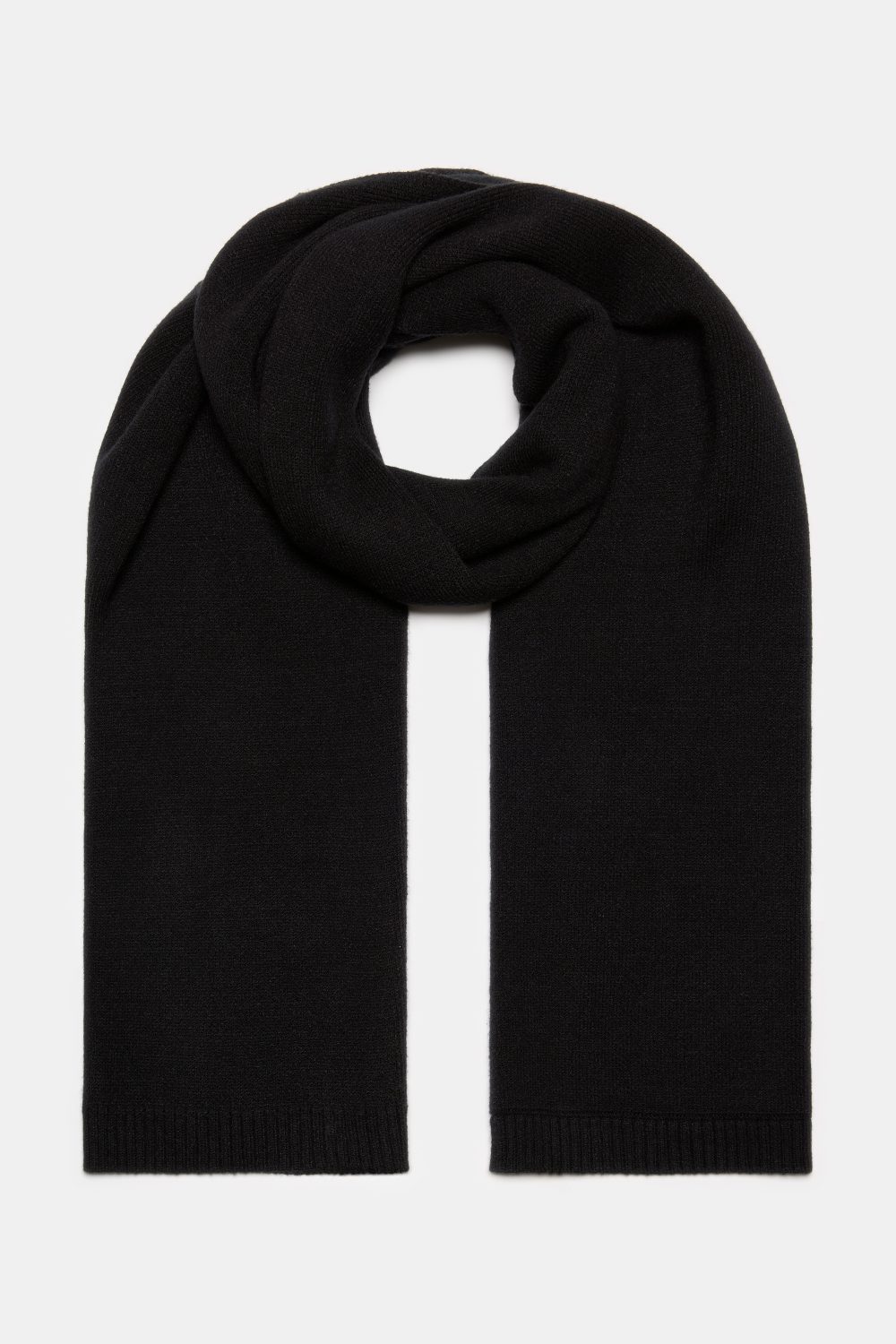 Tricot winter scarf Black