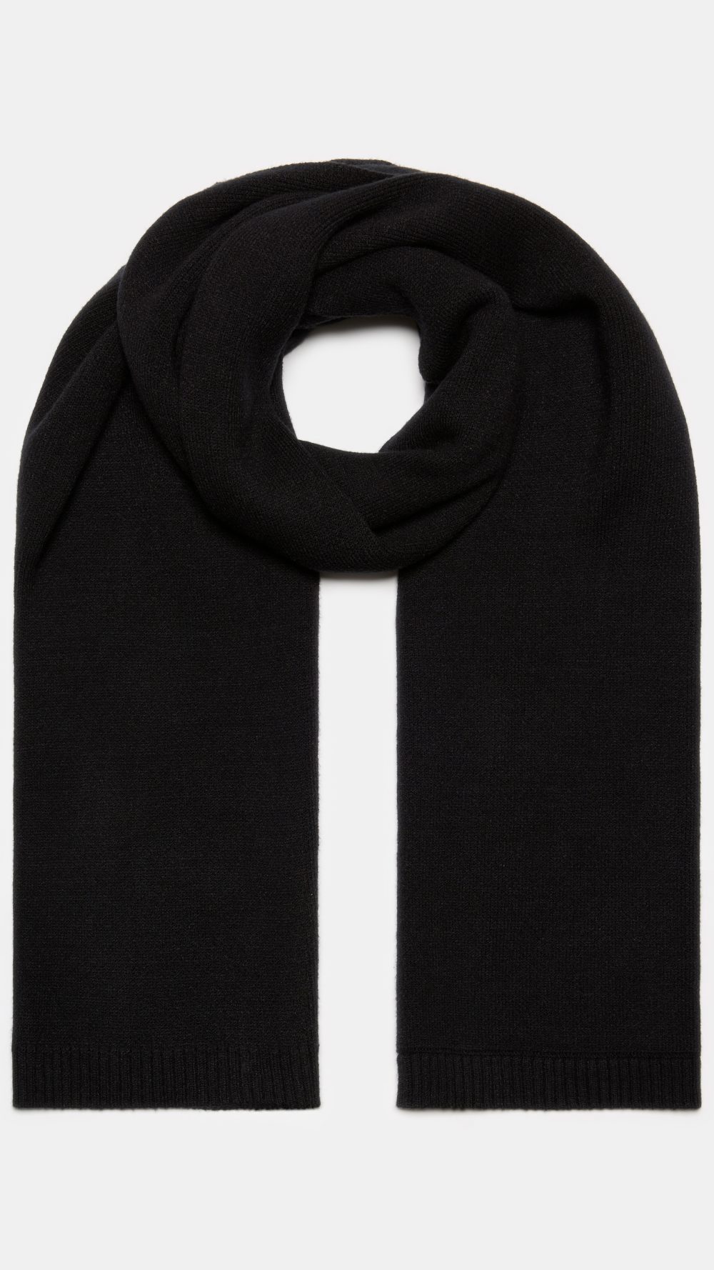 Tricot winter scarf Black