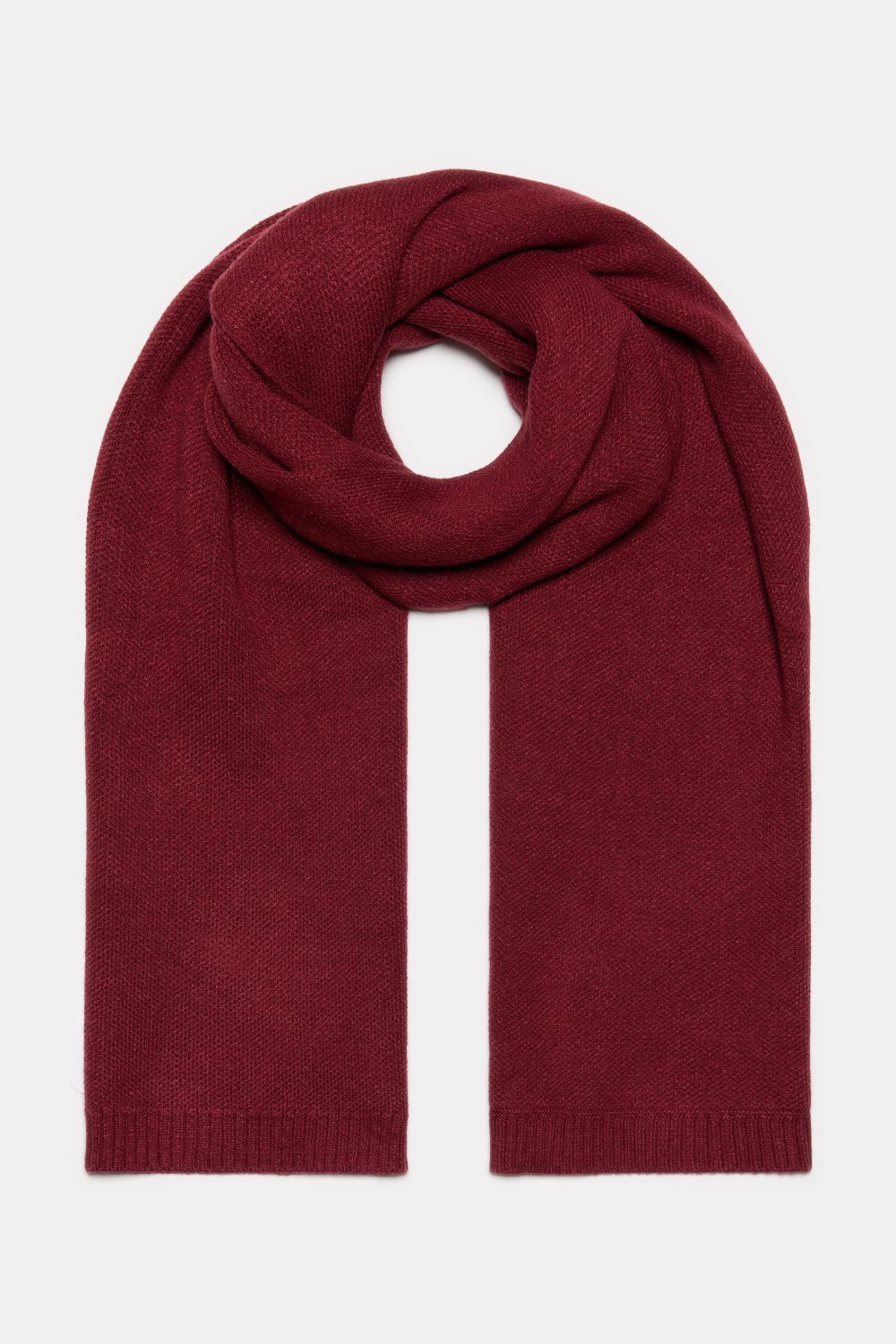 Tricot winter scarf Burgundy