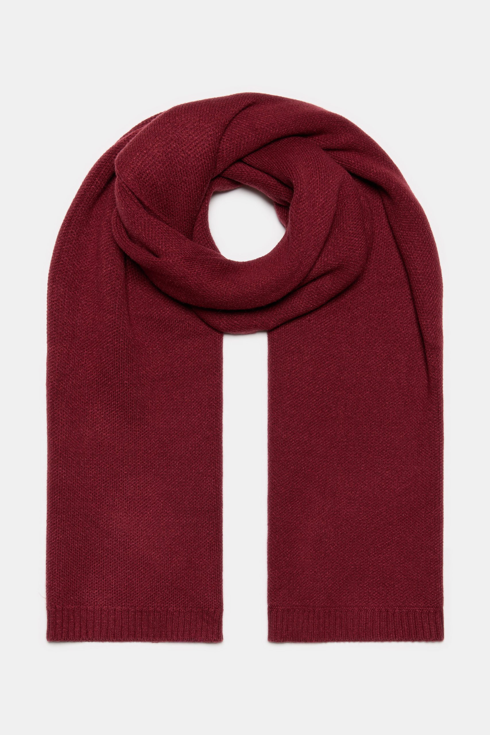 Tricot winter scarf Burgundy