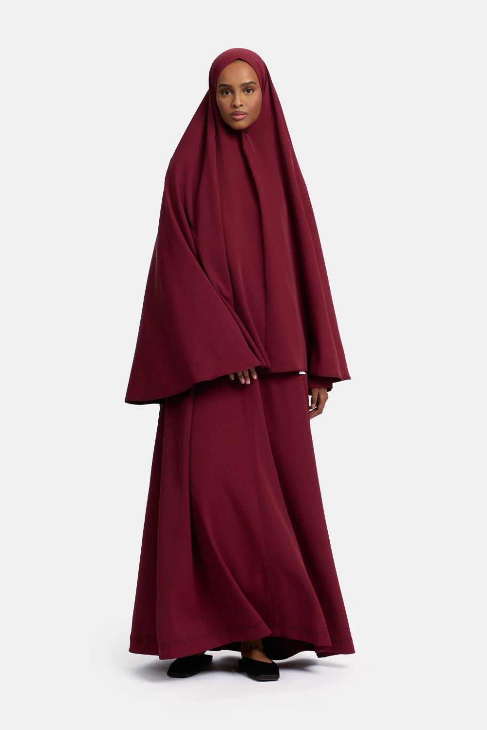 Trim khimar Burgundy - Afbeelding 2
